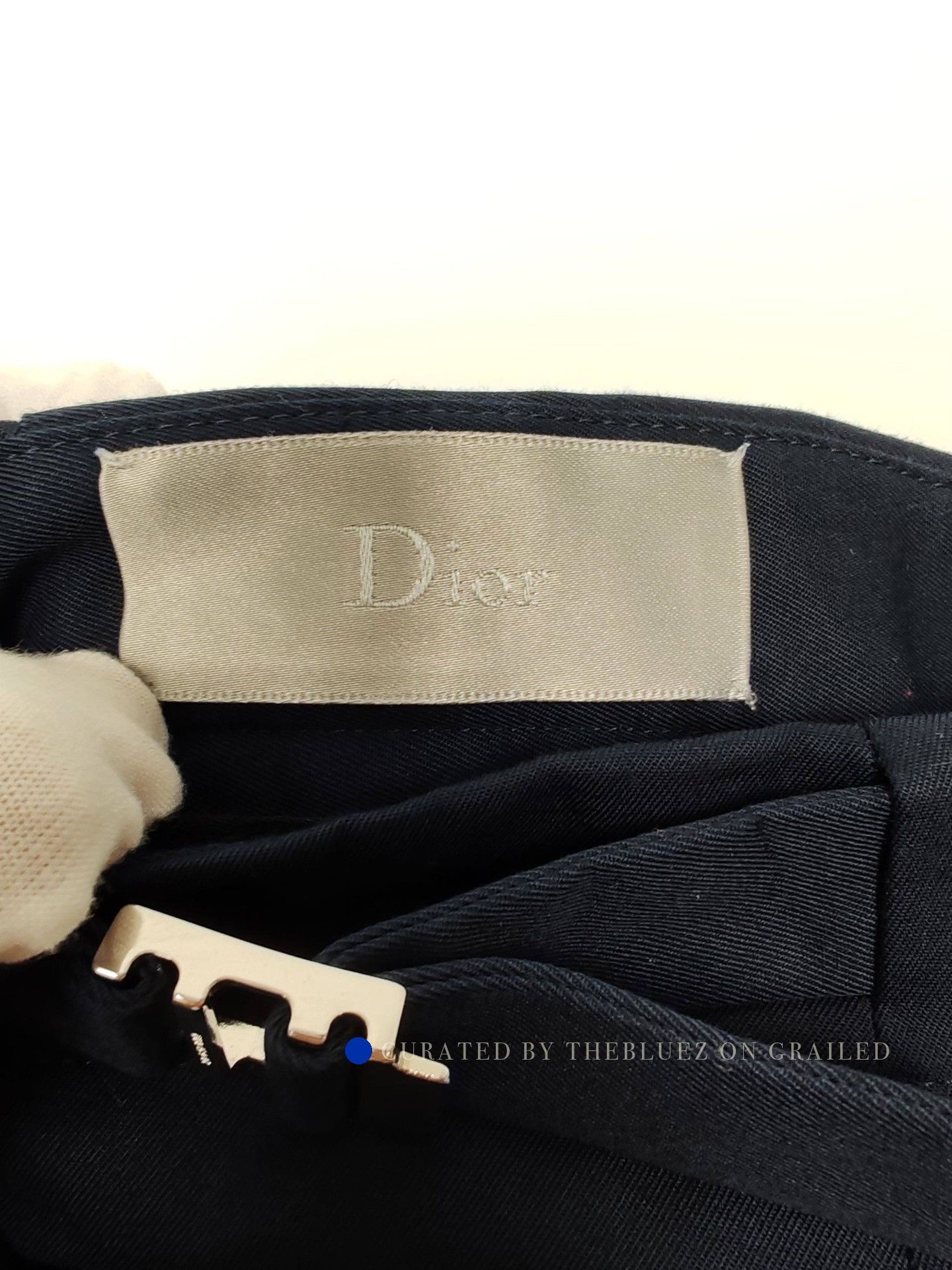 Dior Blue Tailored Pants Size 34 Size US 34 / EU 50 - 4 Thumbnail