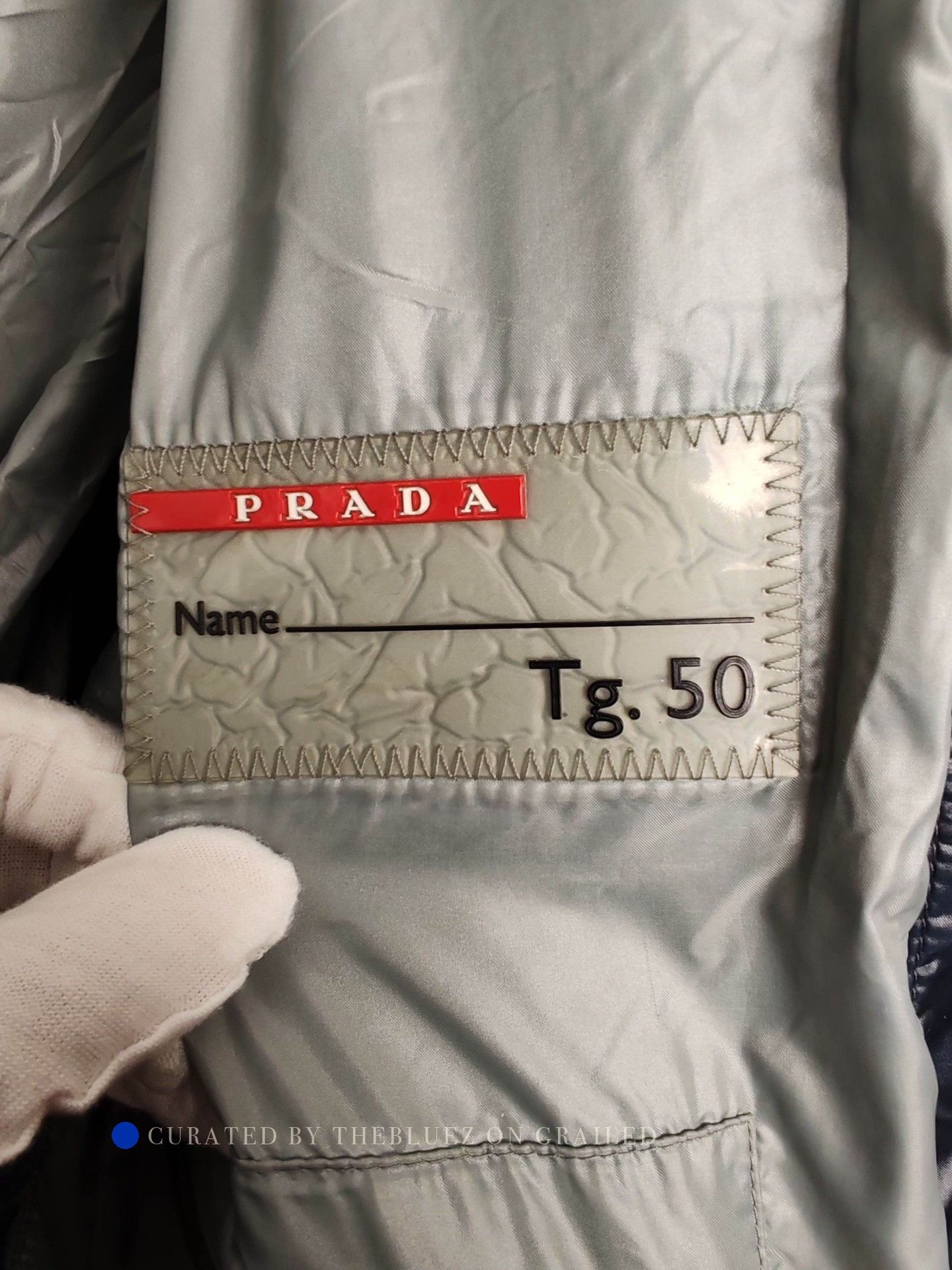 Prada Blue Puffer Jacket with Hood - Size M Size US M / EU 48-50 / 2 - 5 Thumbnail