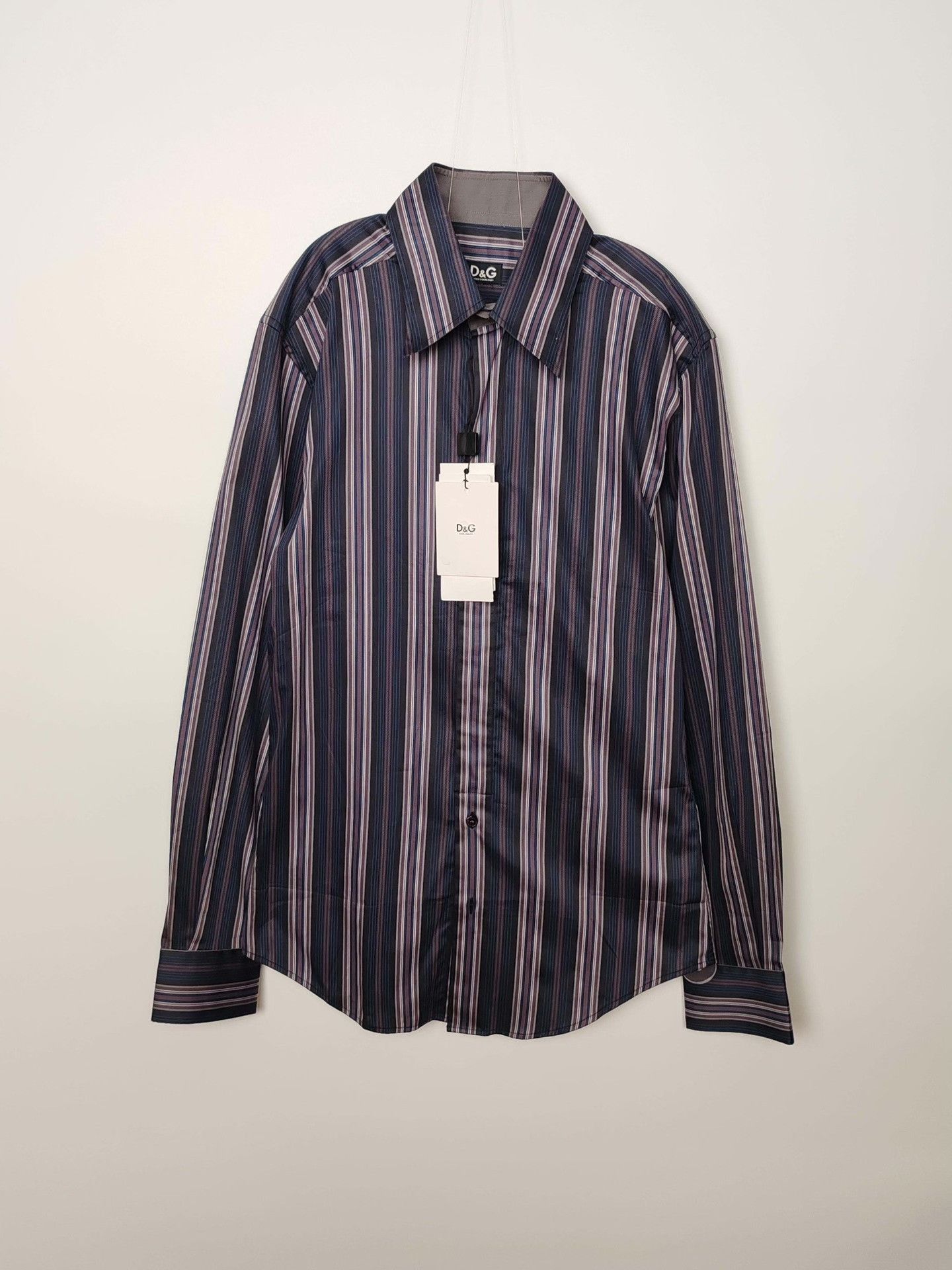 Dolce & Gabbana Multi Striped Long Sleeve Button Up Shirt Size US M / EU 48-50 / 2 - 2 Thumbnail