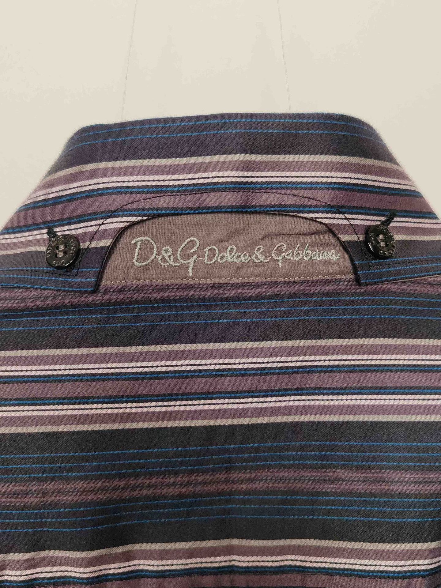 Dolce & Gabbana Multi Striped Long Sleeve Button Up Shirt Size US M / EU 48-50 / 2 - 6 Thumbnail