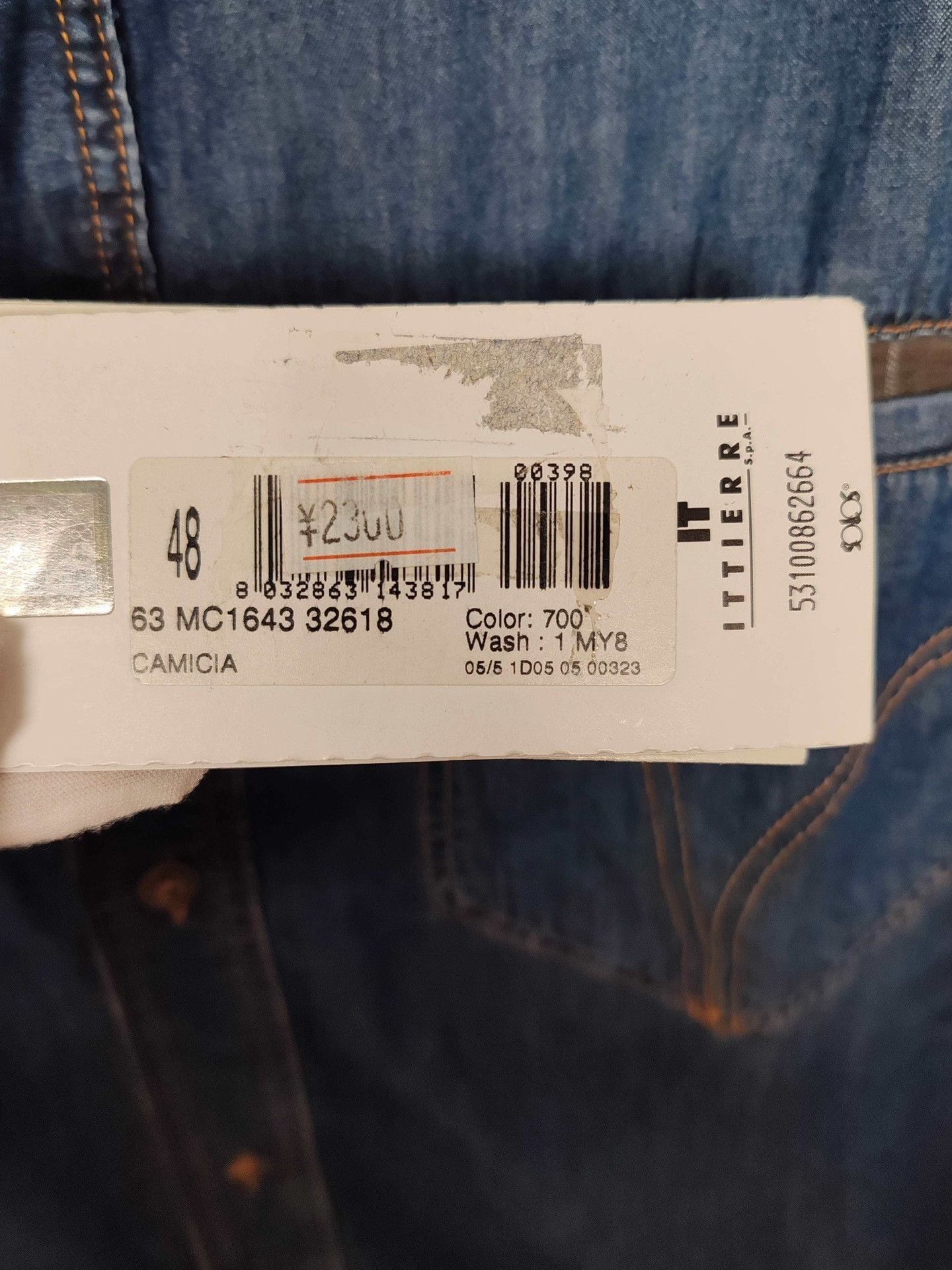 Dolce & Gabbana Blue Denim Long Sleeve Button-Up Shirt Size US M / EU 48-50 / 2 - 5 Thumbnail