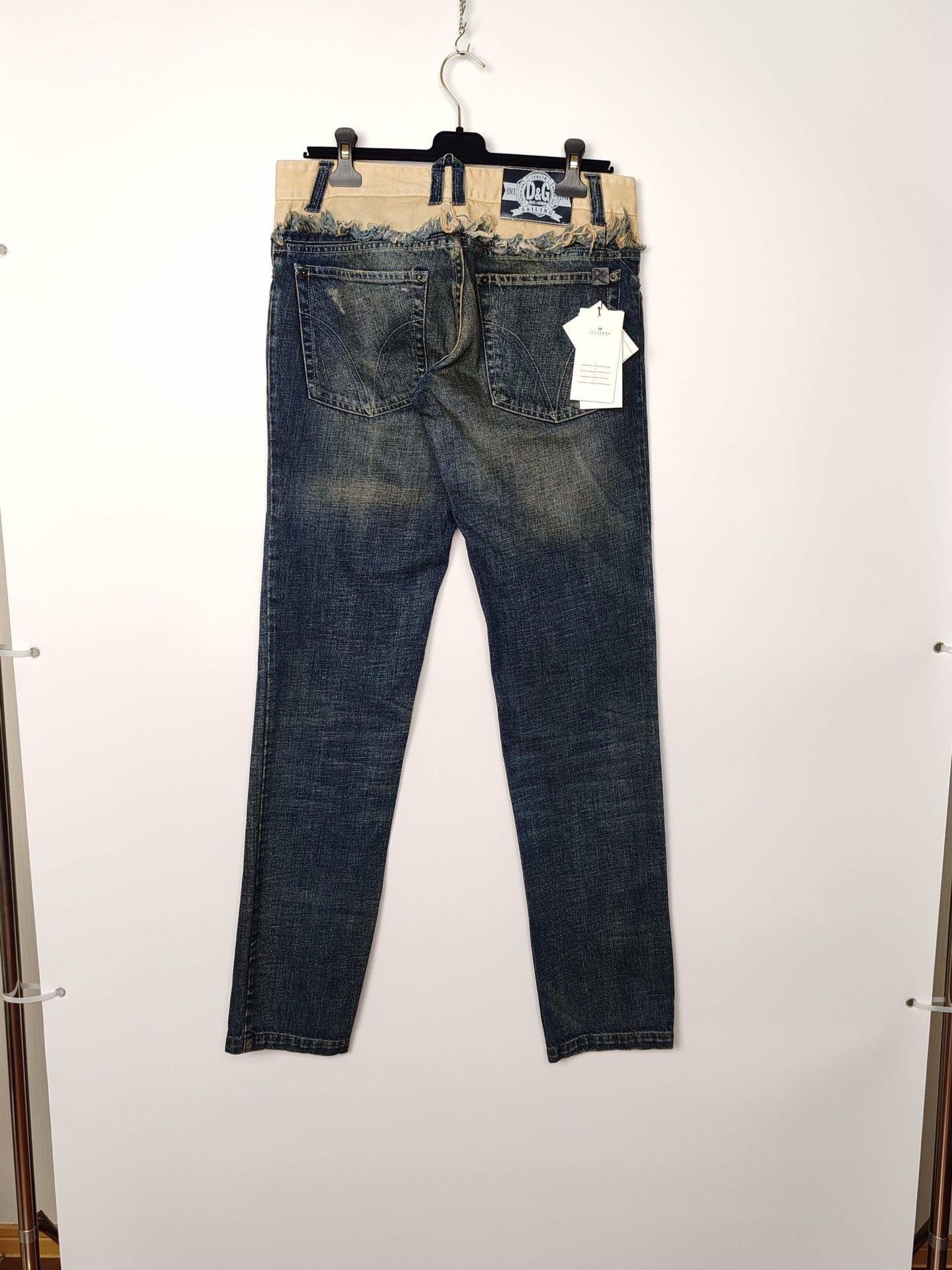 Dolce & Gabbana Blue Distressed Denim Pants Size 32 Size US 32 / EU 48 - 3 Thumbnail