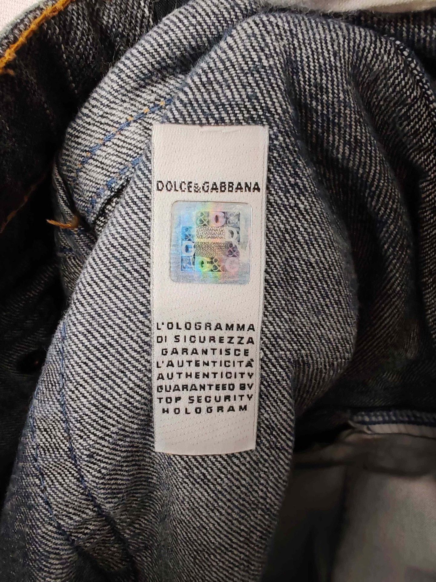 Dolce & Gabbana Blue Denim Pants with Graphic Print Size US 30 / EU 46 - 9 Thumbnail