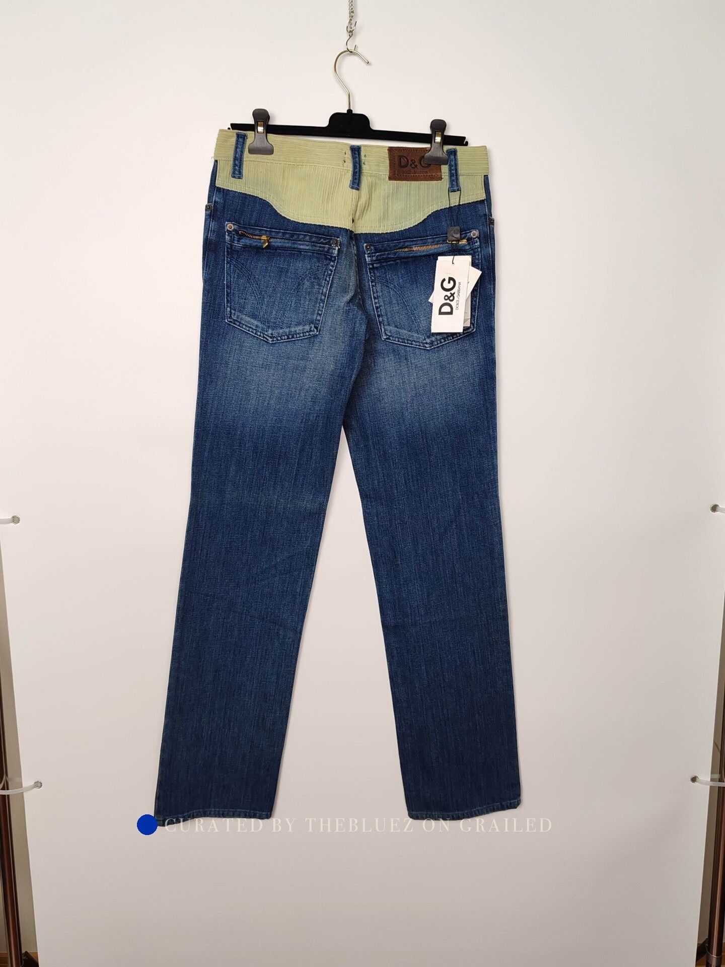 Dolce & Gabbana Blue Denim Jeans with Contrast Waistband Size US 32 / EU 48 - 3 Thumbnail