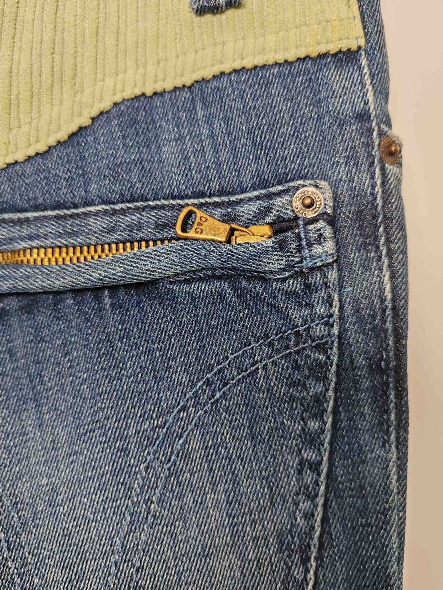 Dolce & Gabbana Blue Denim Jeans with Contrast Waistband Size US 32 / EU 48 - 8 Thumbnail