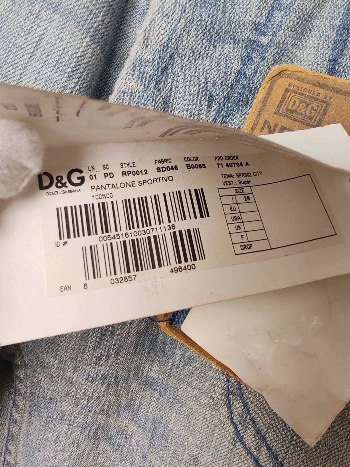Dolce & Gabbana Blue Denim Pants Size 28 Size US 28 / EU 44 - 6 Thumbnail