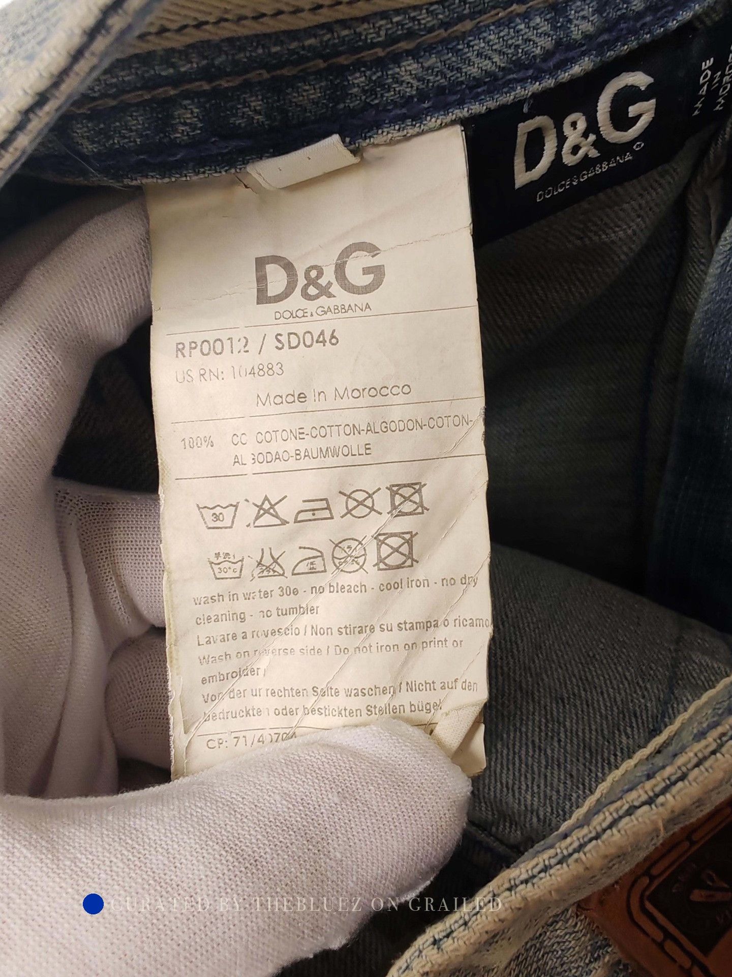 Dolce & Gabbana Blue Denim Pants Size 28 Size US 28 / EU 44 - 9 Thumbnail