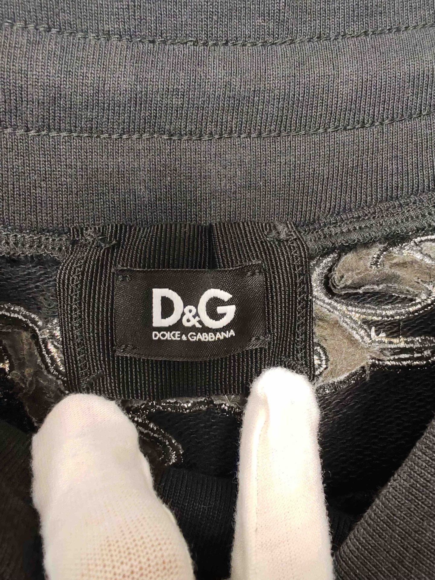 Dolce & Gabbana Black Casual Drawstring Pants with Side Panels Size US 34 / EU 50 - 4 Thumbnail