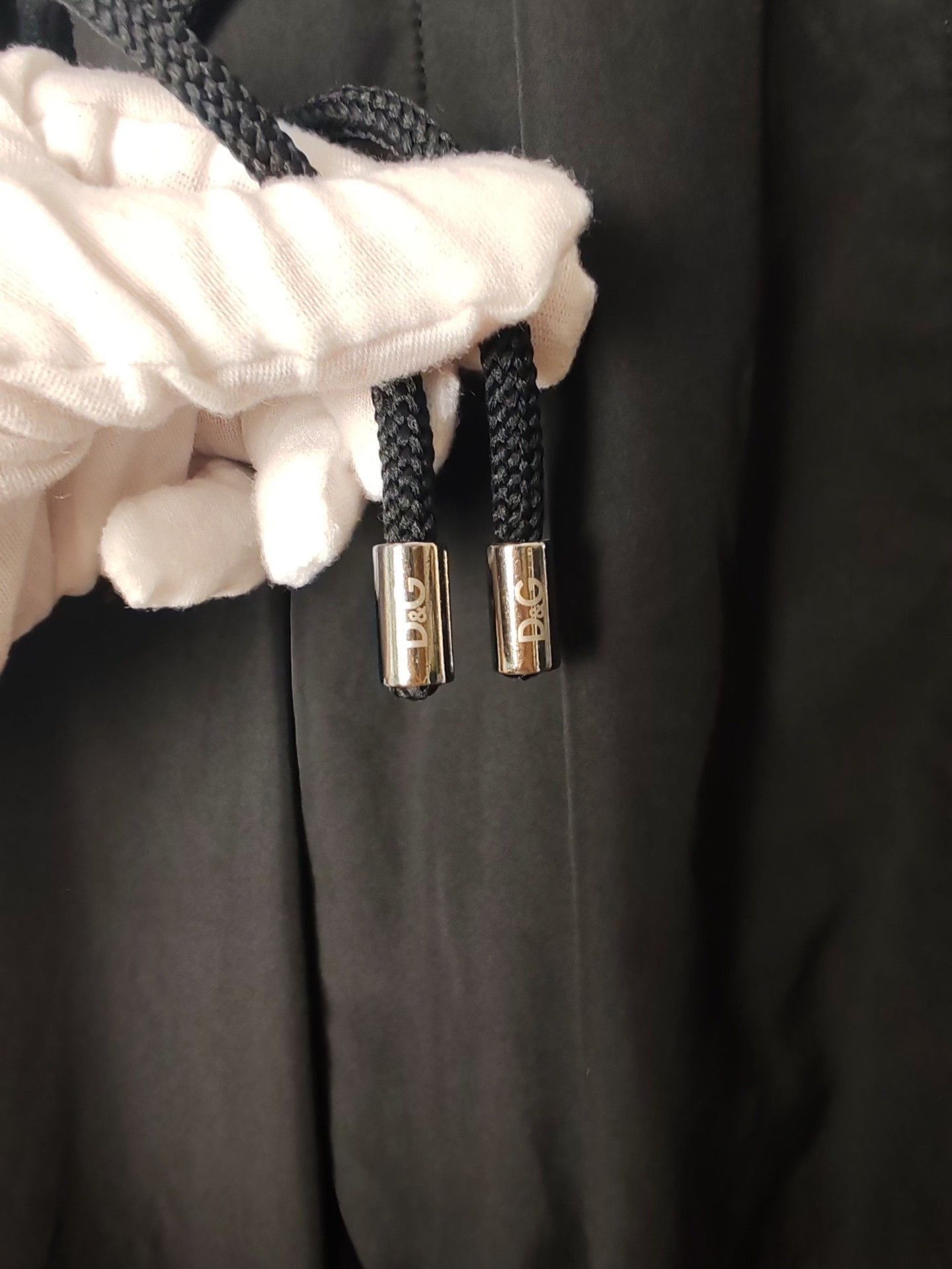 Dolce & Gabbana Black Casual Drawstring Pants with Side Panels Size US 34 / EU 50 - 6 Thumbnail