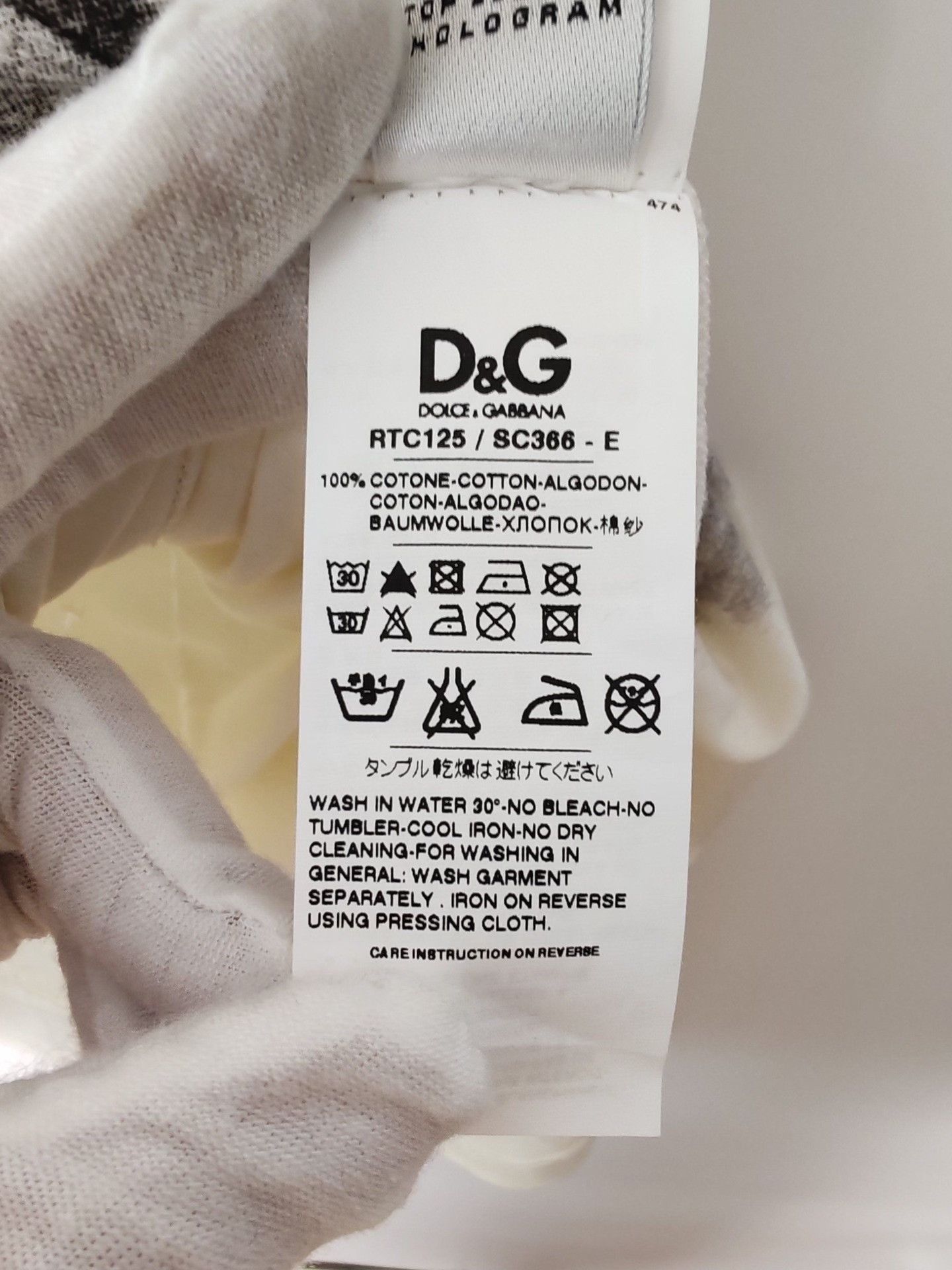 Dolce & Gabbana White Short Sleeve Bow Tie Print T-Shirt Size US M / EU 48-50 / 2 - 9 Thumbnail