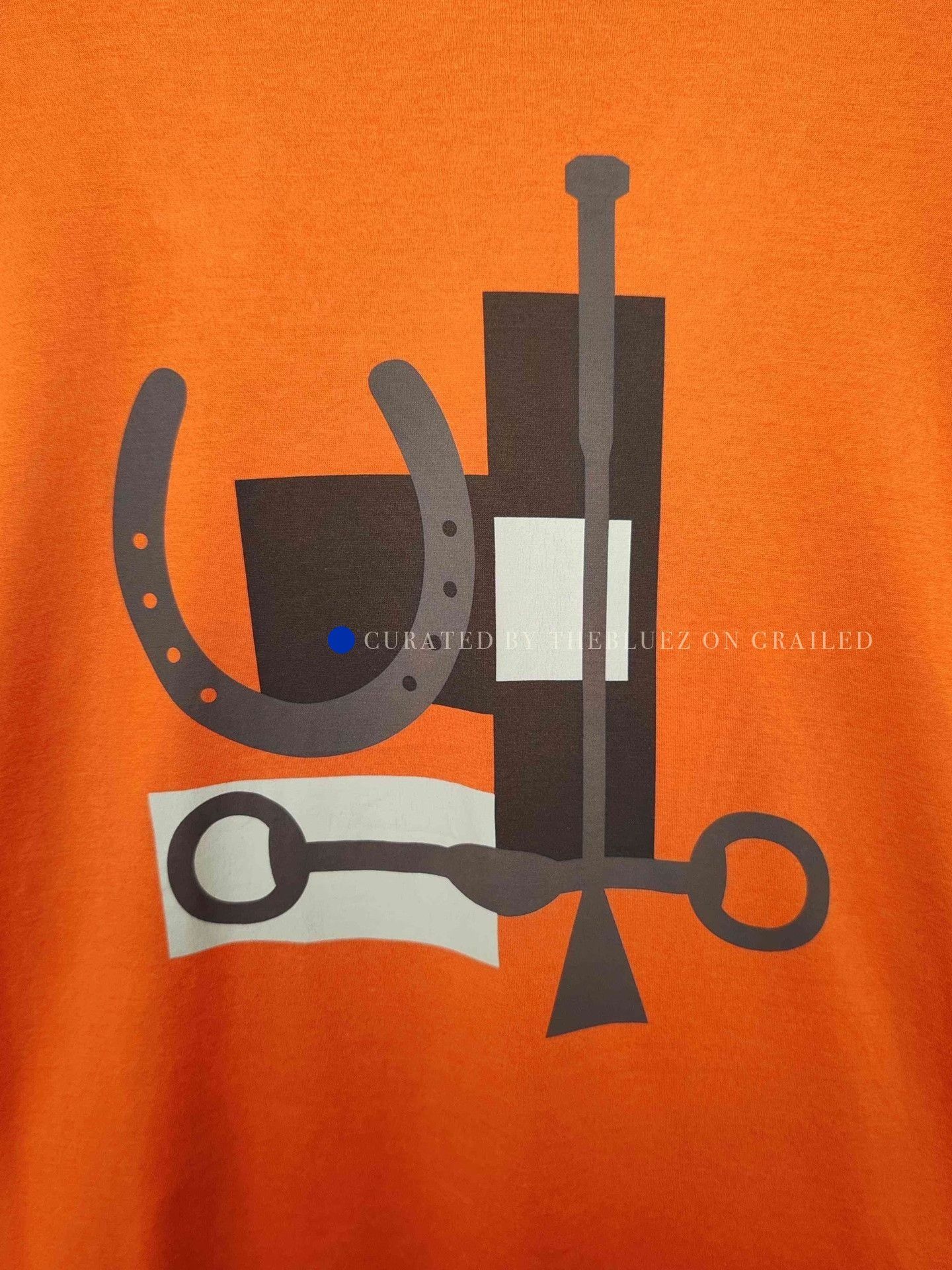 Hermes Orange Graphic Short-Sleeve Shirt Size US S / EU 44-46 / 1 - 4 Thumbnail
