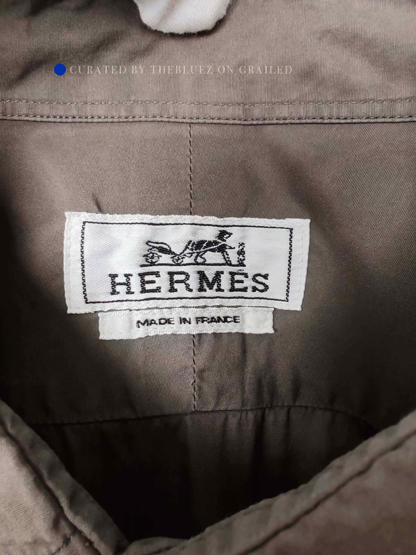 Hermes Brown Long Sleeve Button-Up Shirt Size L Size US L / EU 52-54 / 3 - 4 Thumbnail