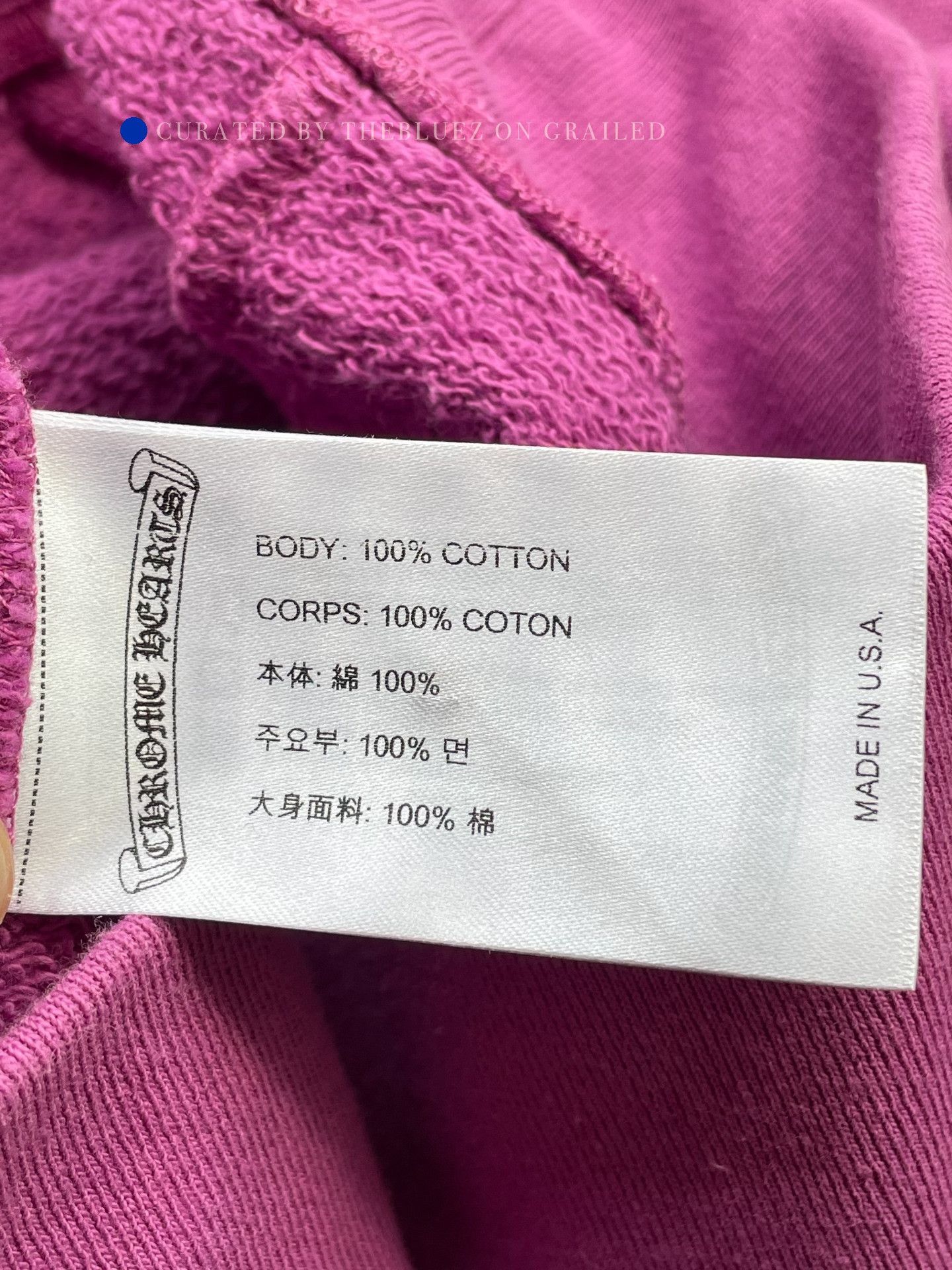 Chrome Hearts Purple Long Sleeve Graphic Sweatshirt Size L Size US L / EU 52-54 / 3 - 8 Thumbnail