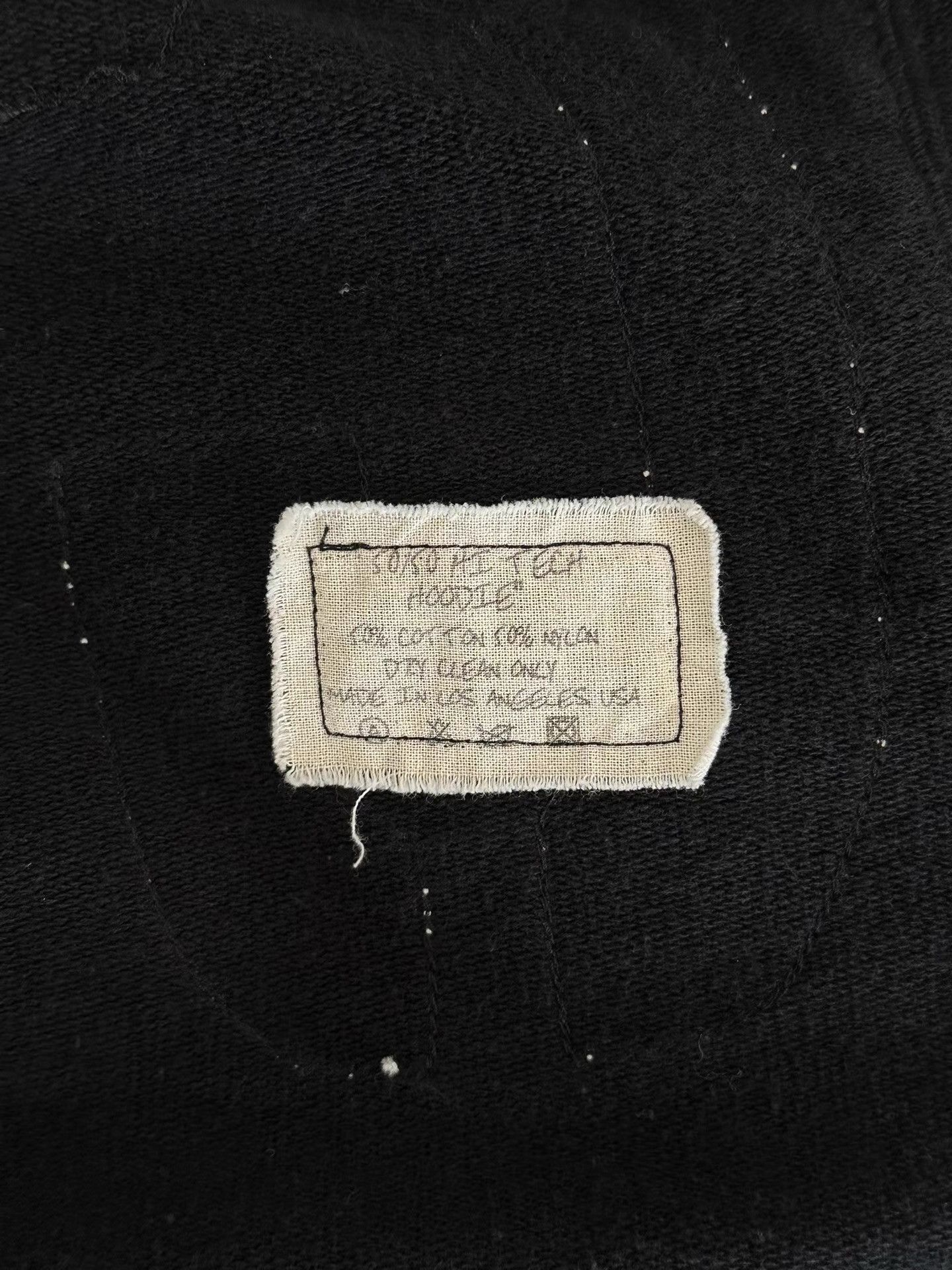 Greg Lauren Black Hooded Light Jacket with Zip Closure Size US M / EU 48-50 / 2 - 9 Thumbnail