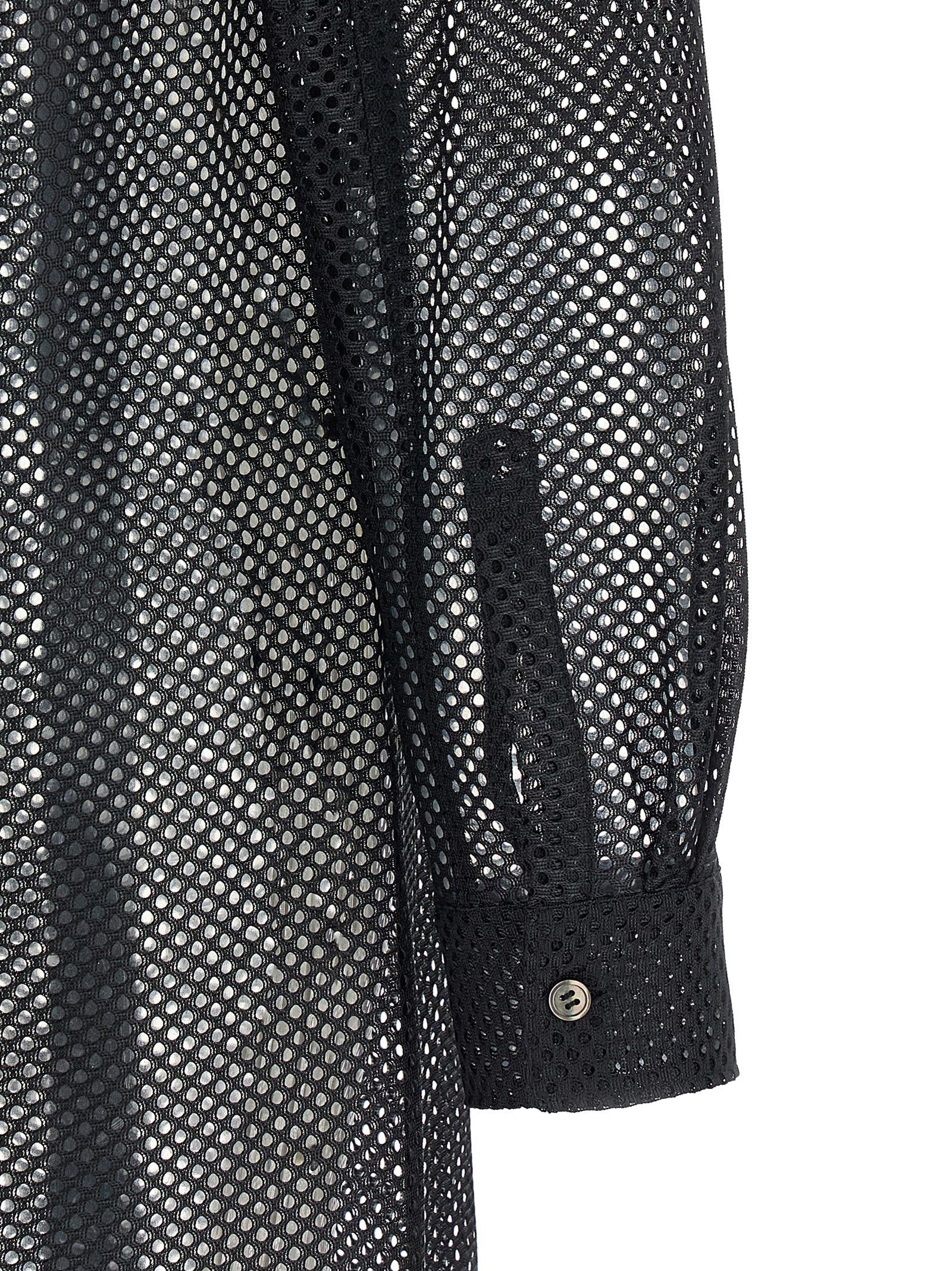 Comme des Garcons Black Mesh shirt Size US XL / EU 56 / 4 - 4 Thumbnail