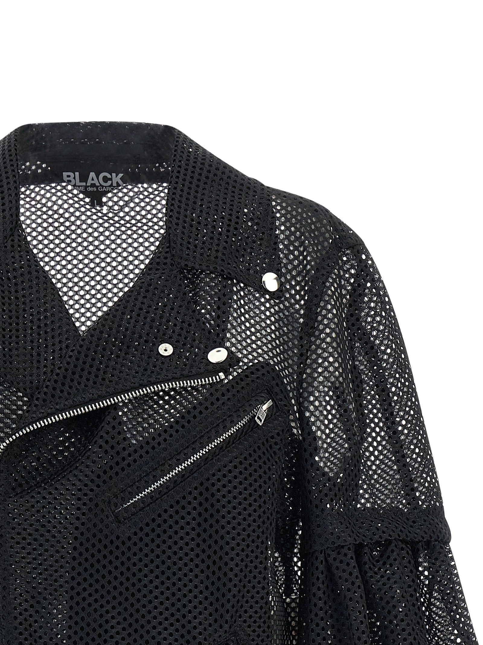 Comme des Garcons Black Mesh jacket Size US XL / EU 56 / 4 - 3 Thumbnail