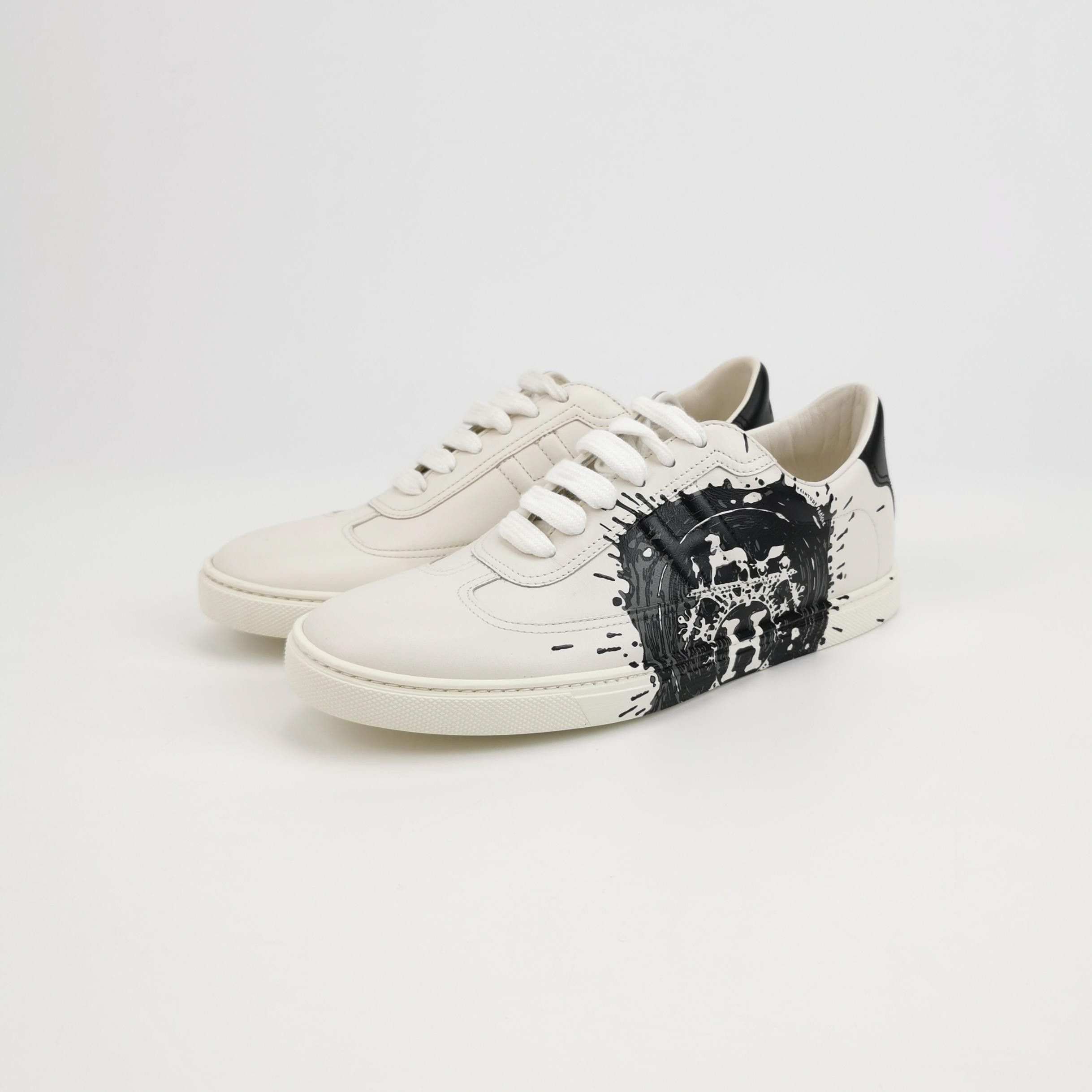 Hermes Hermes Women 7-5 Lowtop Sneakers Size US 7.5 / IT 37.5 - 2 Thumbnail