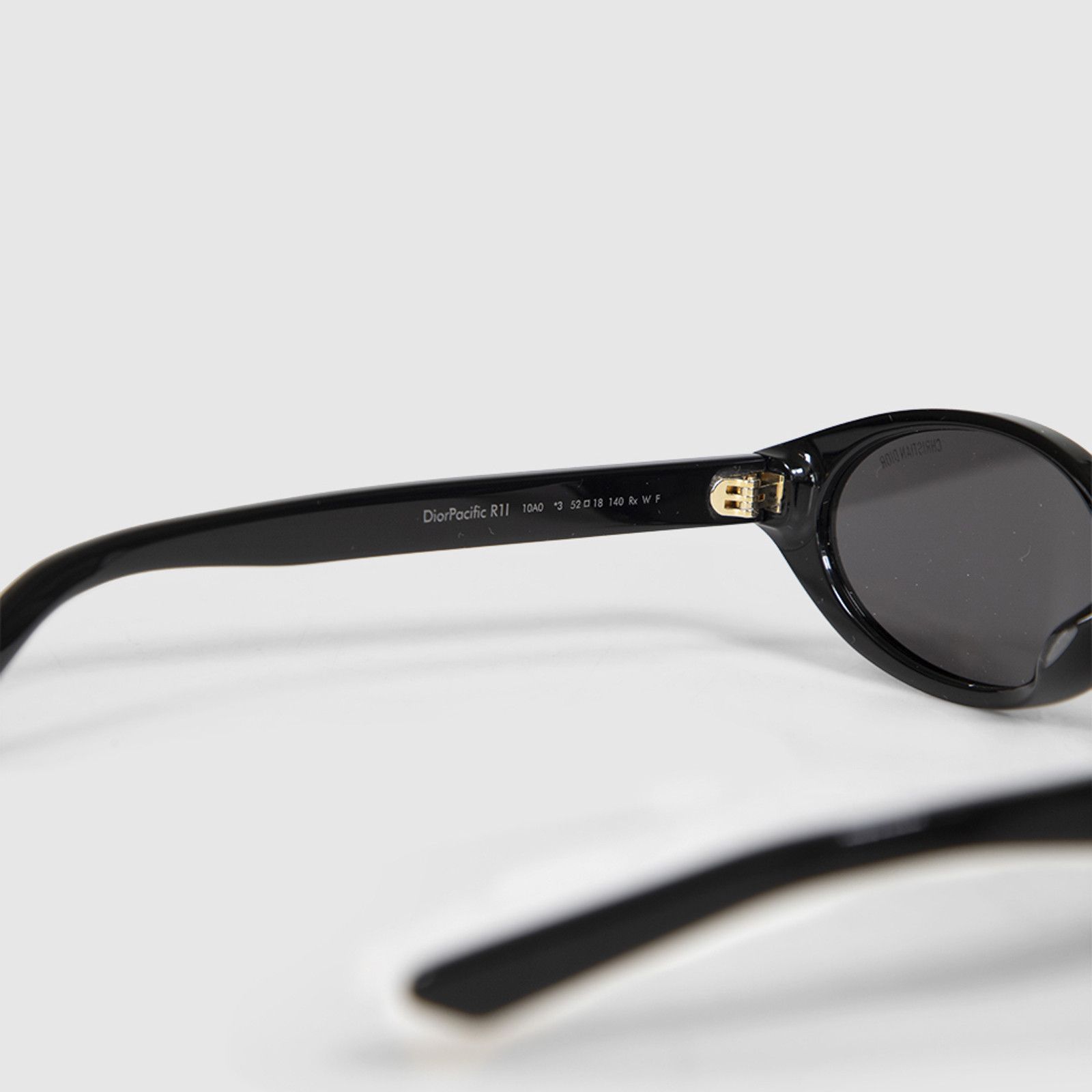 Dior DiorPacific R1I Black Oval Sunglasses Size ONE SIZE - 9 Thumbnail
