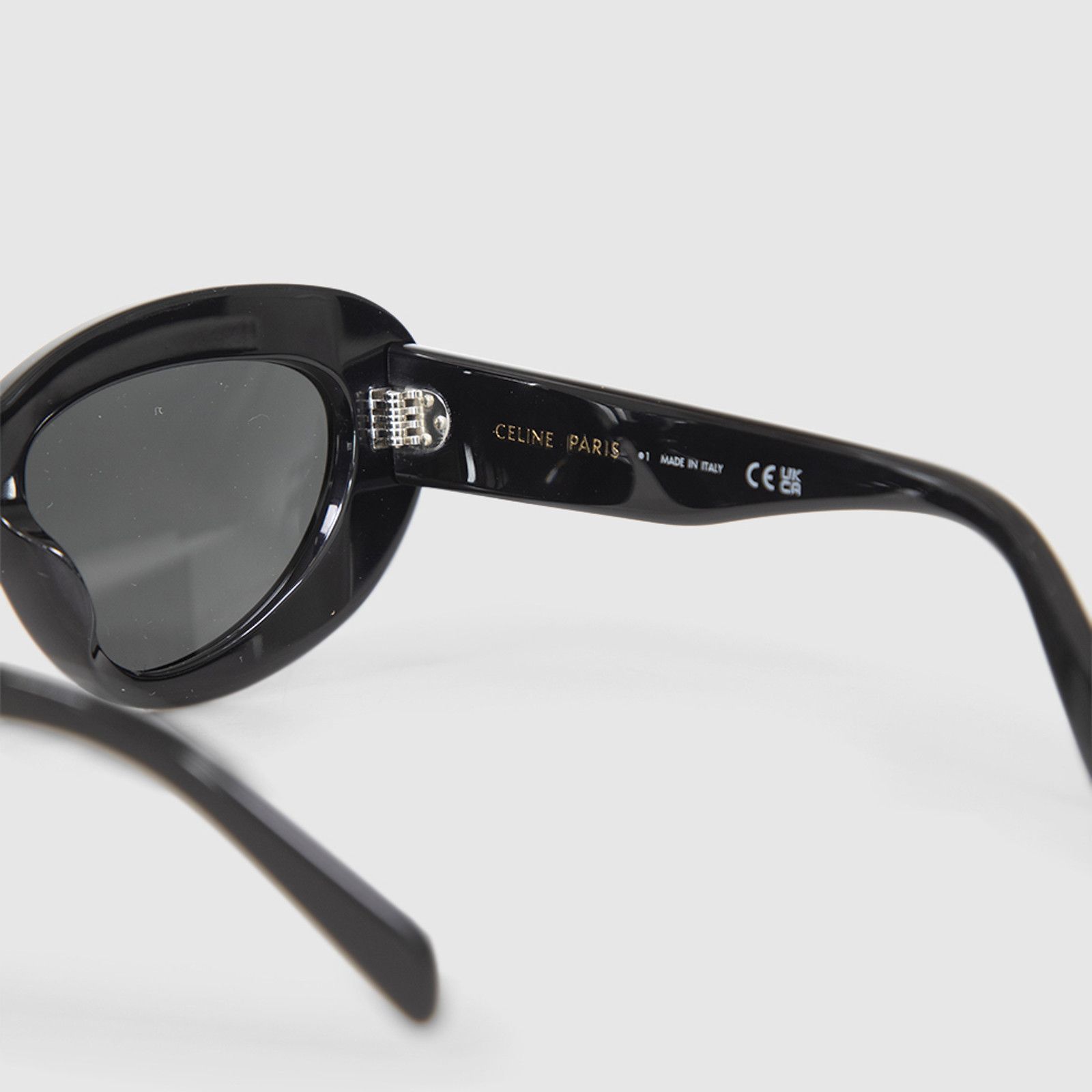 Celine Black Oversized Cat Eye 3 Dots Sunglasses Size ONE SIZE - 11 Thumbnail