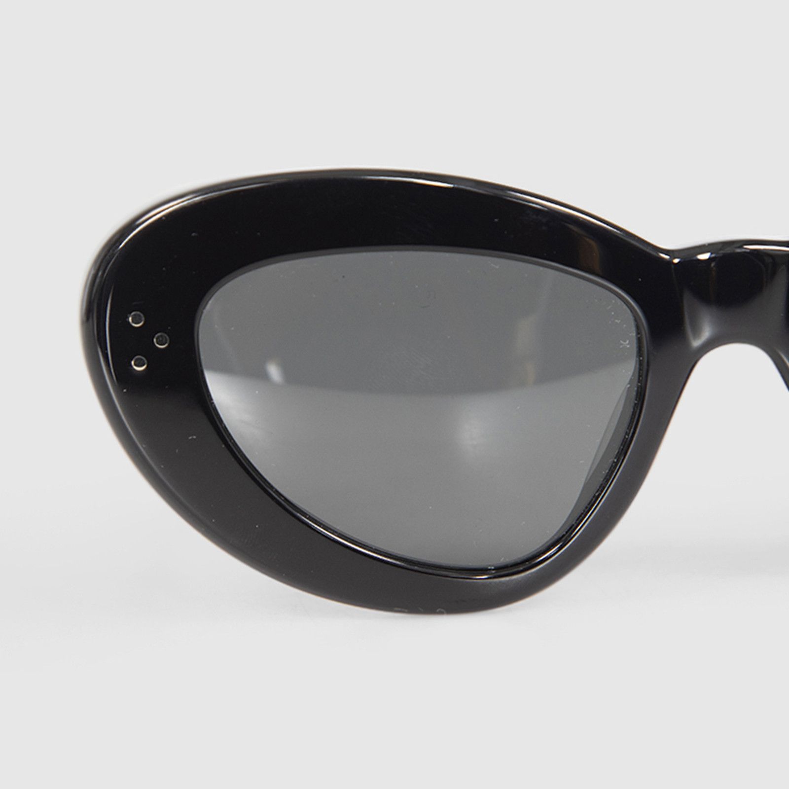 Celine Black Oversized Cat Eye 3 Dots Sunglasses Size ONE SIZE - 7 Thumbnail