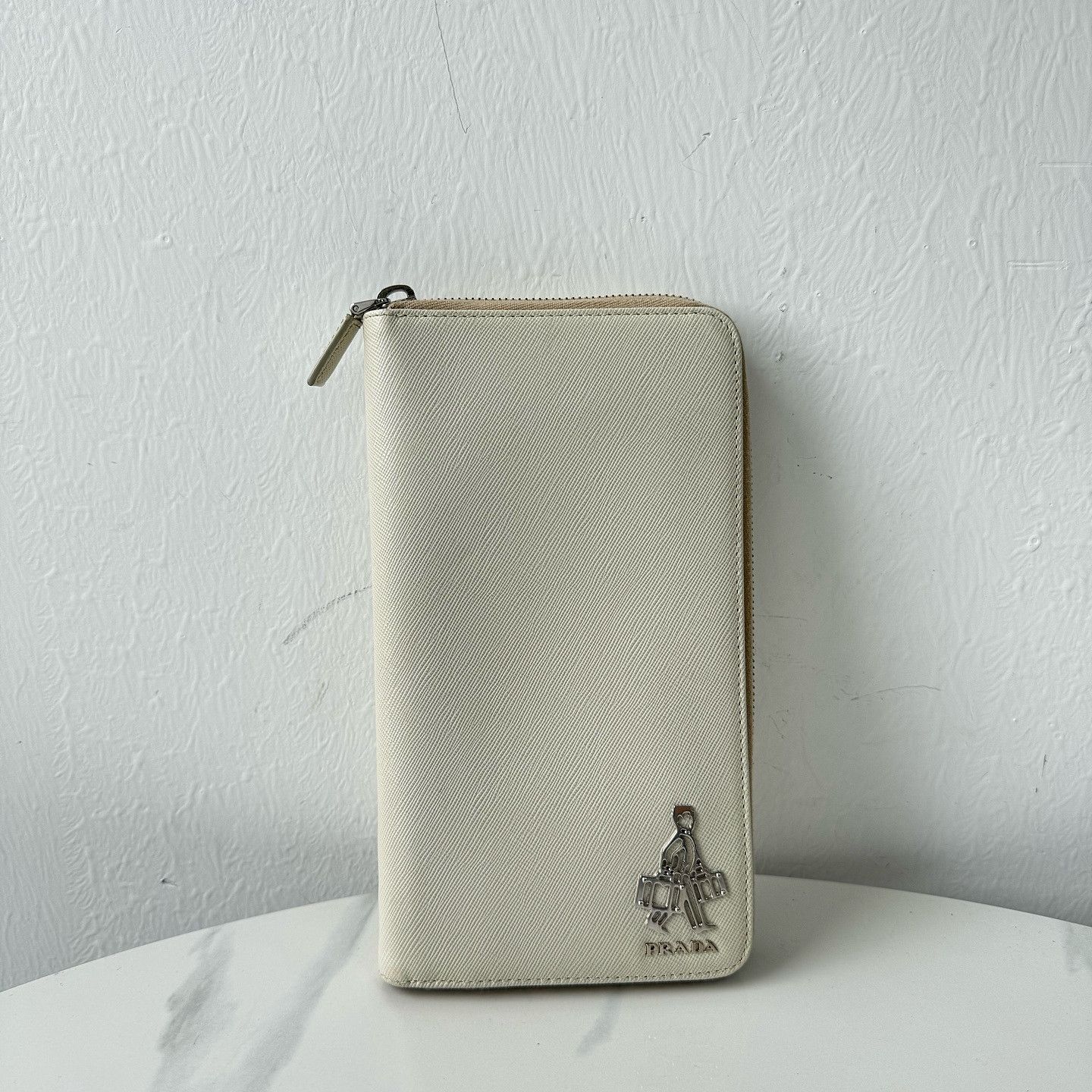 Prada Prada Saffiano Leather Zip Around Wallet ONE SIZE Size ONE SIZE - 7 Thumbnail