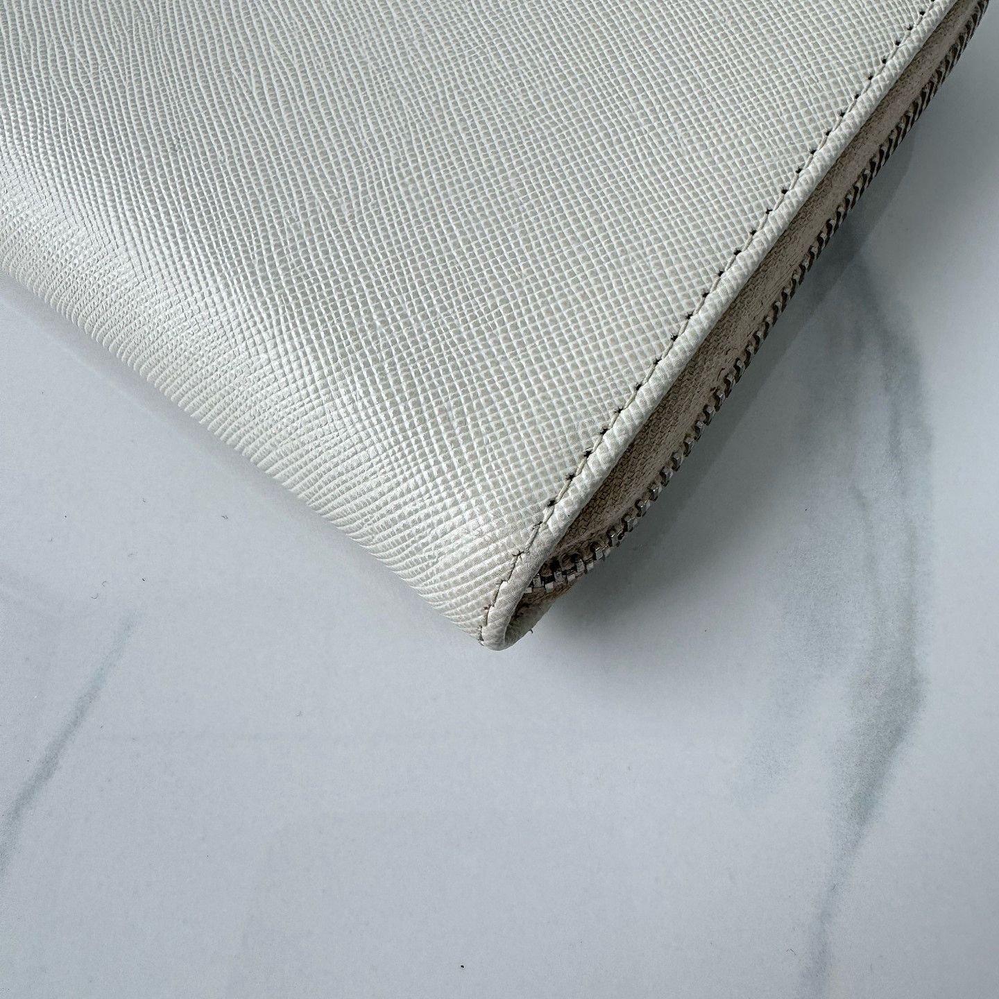 Prada Prada Saffiano Leather Zip Around Wallet ONE SIZE Size ONE SIZE - 14 Thumbnail