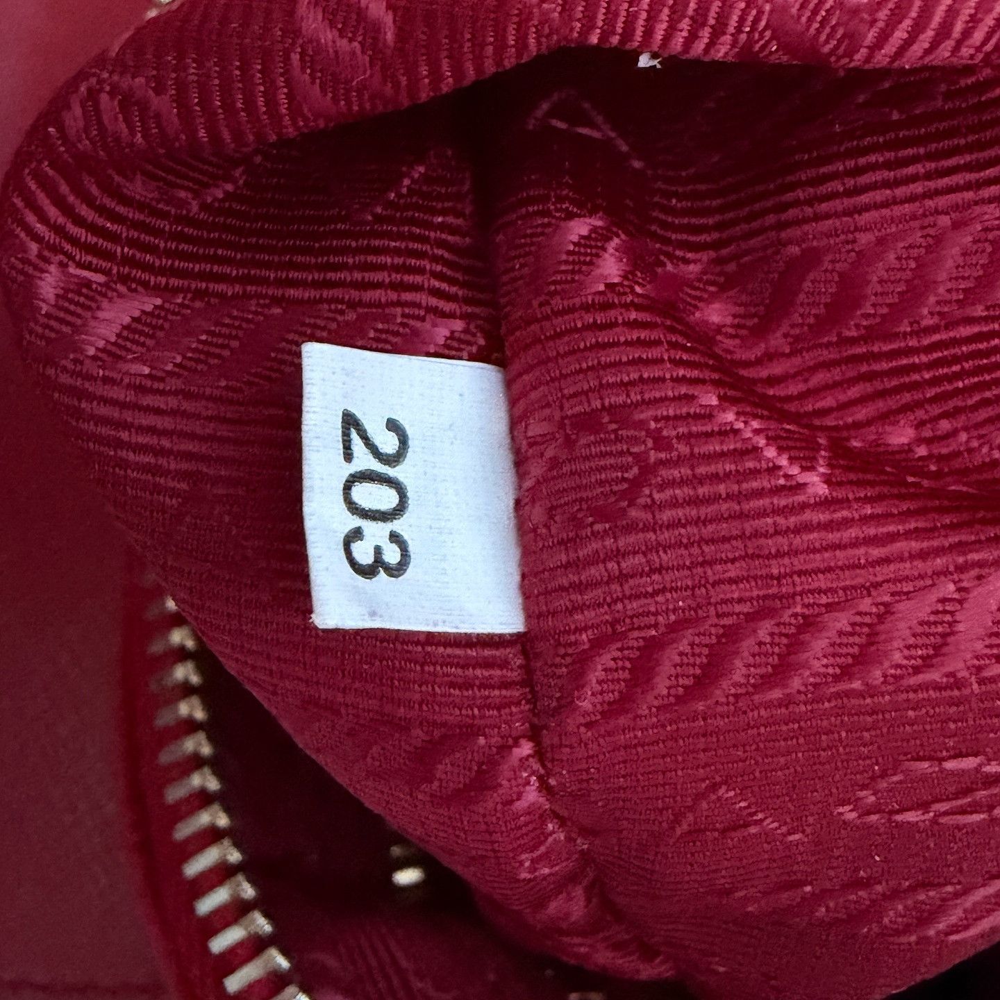 Prada Prada Red Nylon Chain Shoulder Bag Size ONE SIZE - 8 Thumbnail
