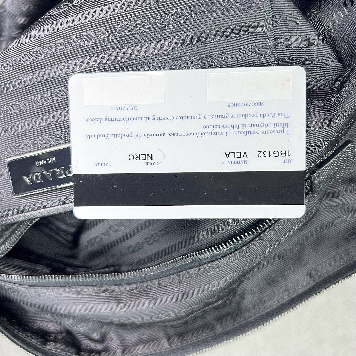 Prada Prada Vela Nylon Triangle Logo Tote Bag Size ONE SIZE - 9 Thumbnail