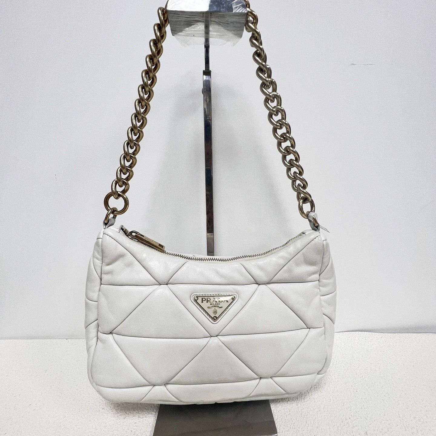 Prada Prada System Quilted Leather Shoulder Bag Size ONE SIZE - 2 Thumbnail