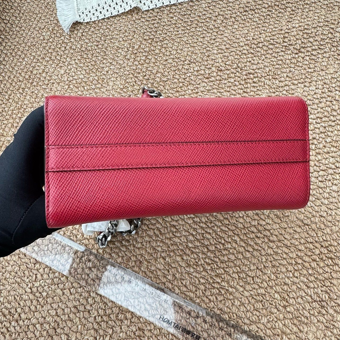 Prada Prada Saffiano Leather Chain Shoulder Bag Size ONE SIZE - 8 Thumbnail