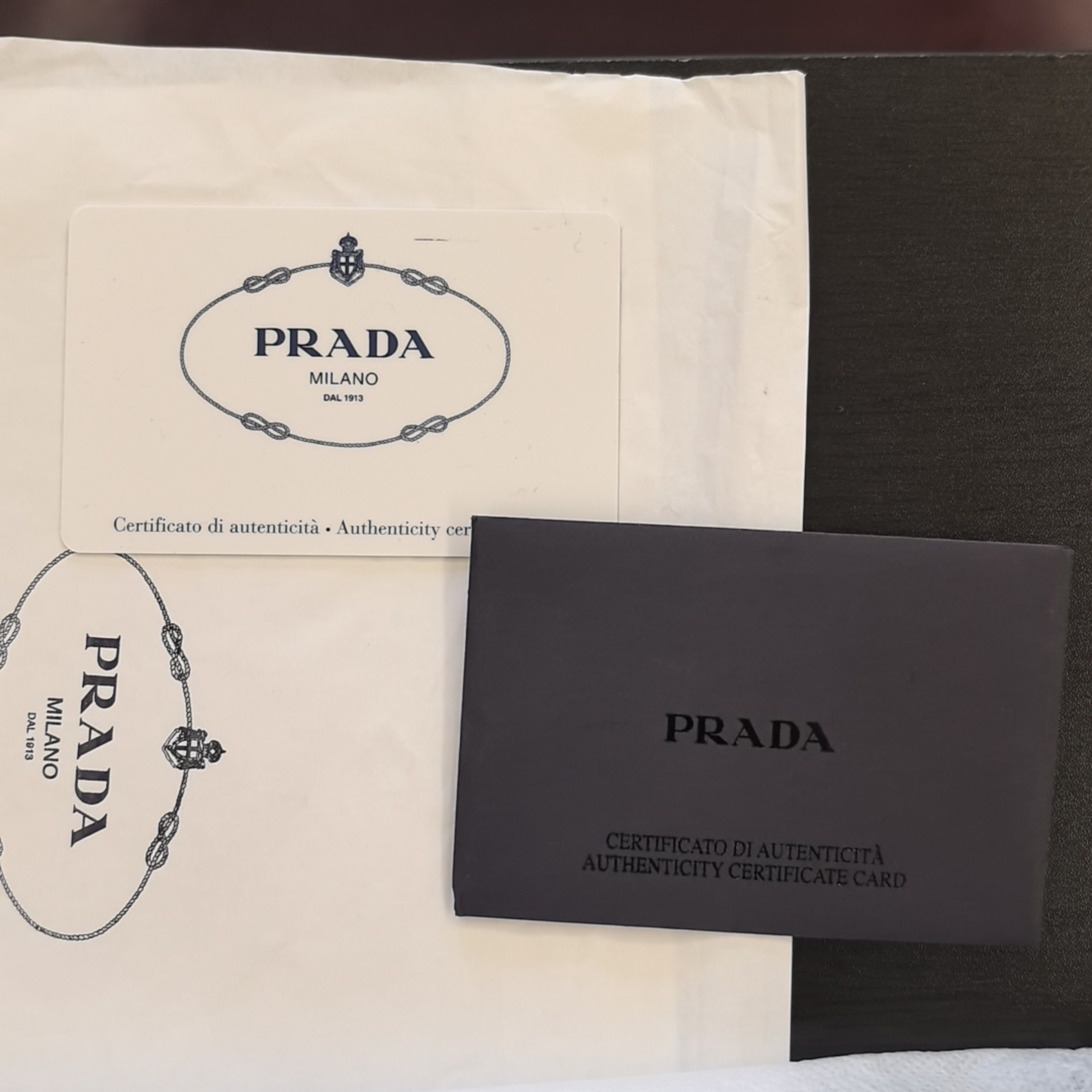 Prada Prada Saffiano Leather Logo Phone Bag Size ONE SIZE - 9 Thumbnail
