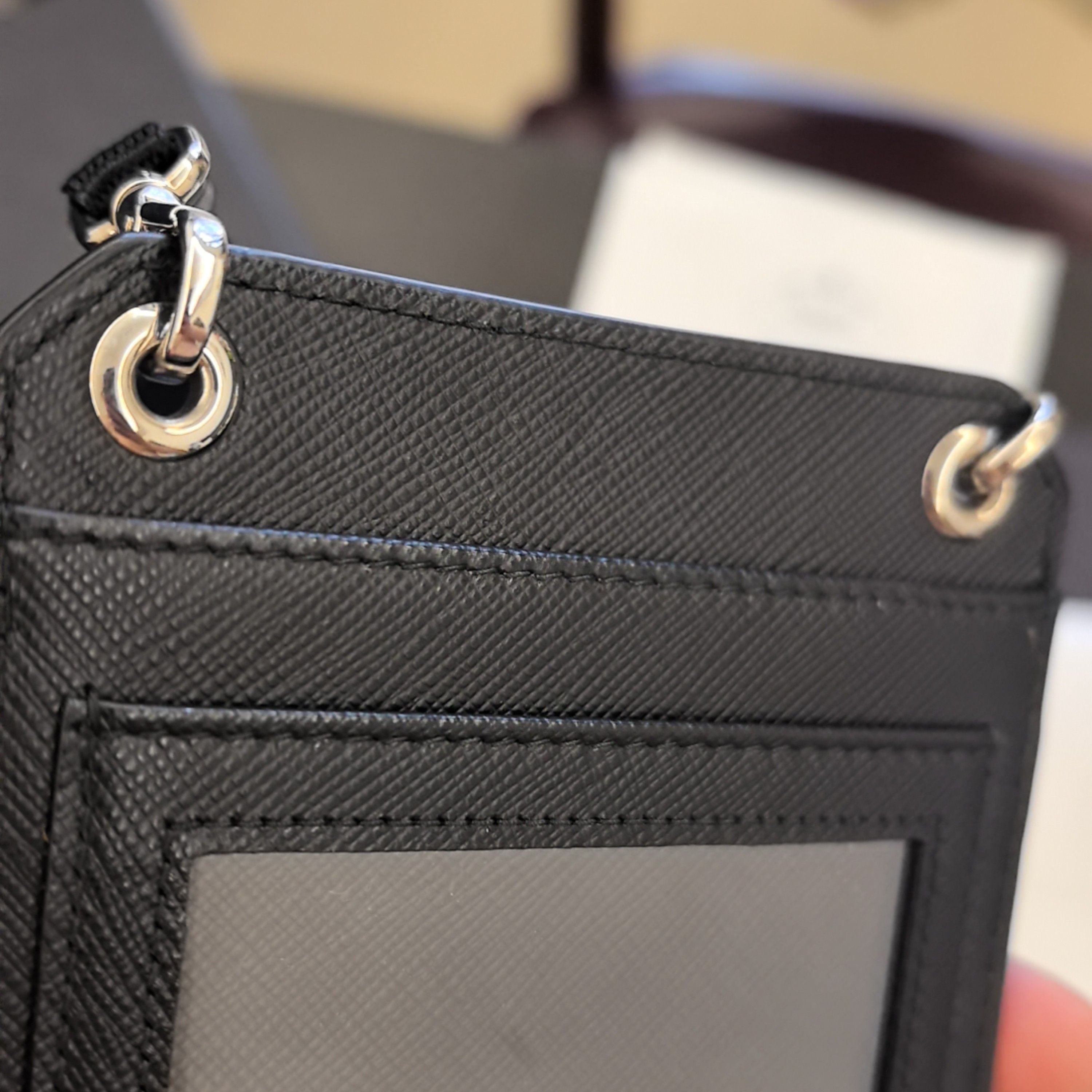 Prada Prada Saffiano Leather Logo Phone Bag Size ONE SIZE - 14 Thumbnail