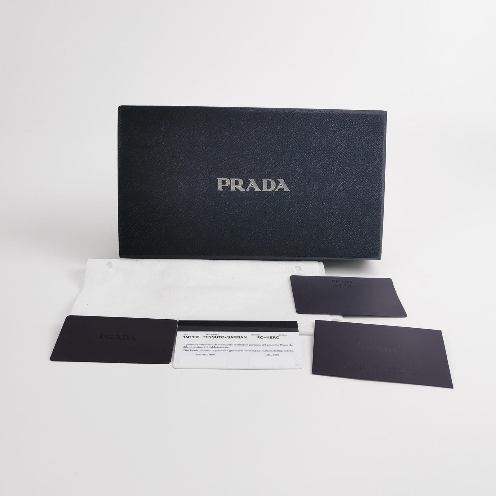 Prada Prada Saffiano Nylon Long Wallet Size ONE SIZE - 9 Thumbnail