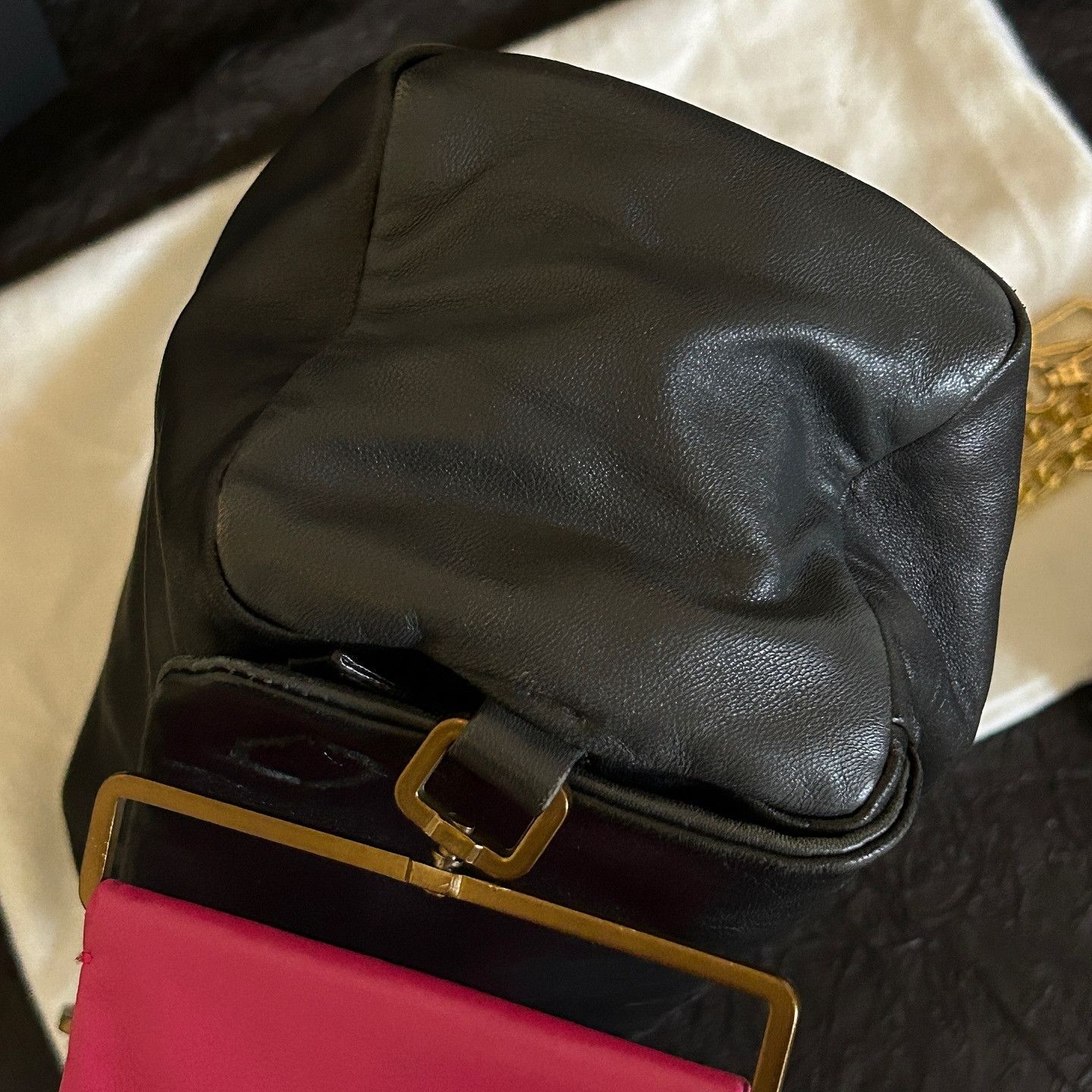 Prada Prada Two-Tone Leather Handle Bag One Size Size ONE SIZE - 6 Thumbnail