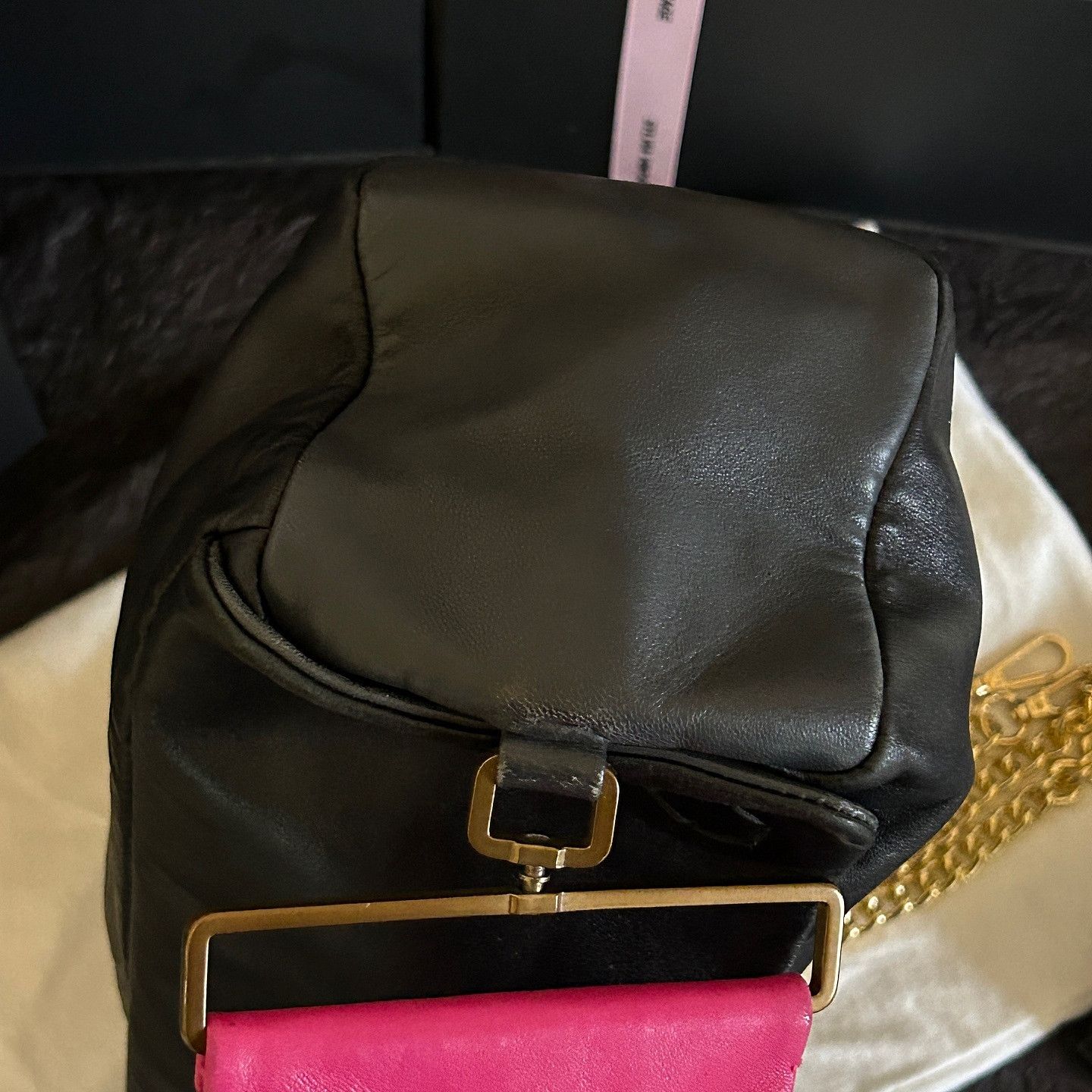 Prada Prada Two-Tone Leather Handle Bag One Size Size ONE SIZE - 7 Thumbnail