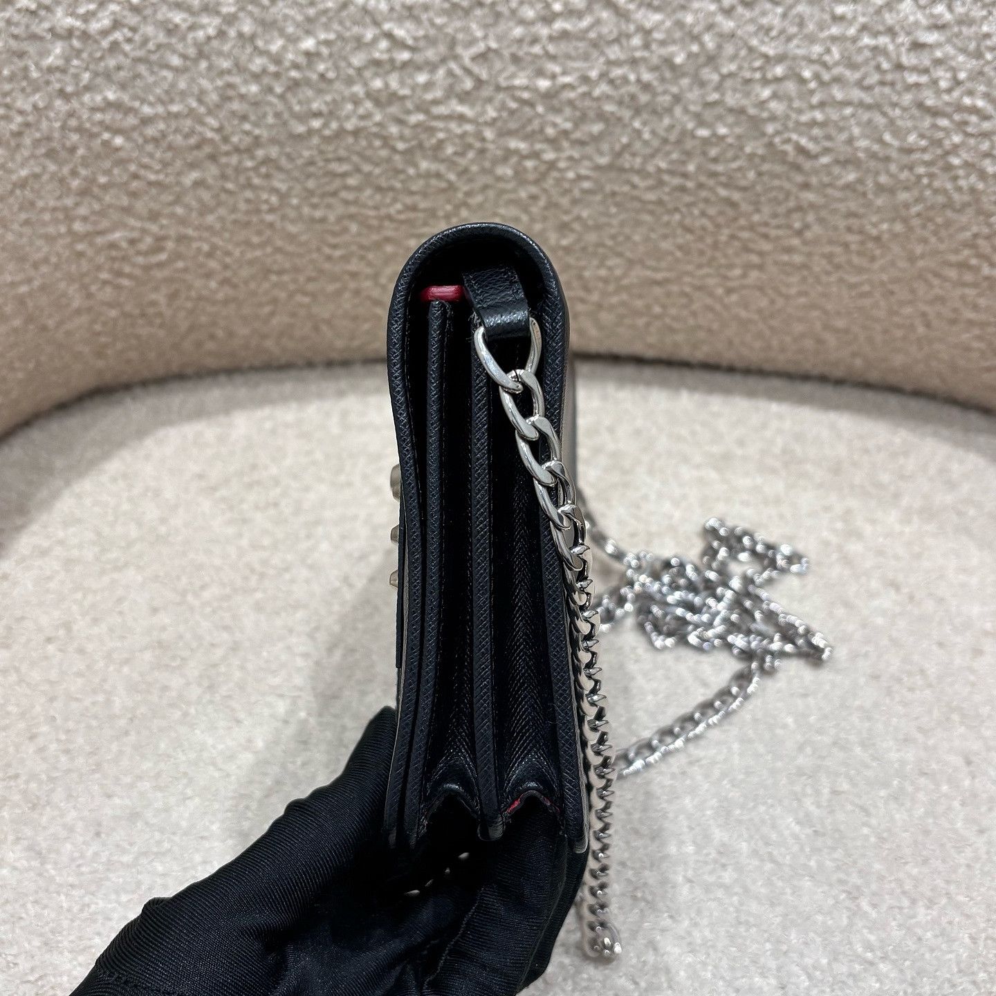 Prada Prada Robot Saffiano Leather Chain Bag One Size Size ONE SIZE - 7 Thumbnail
