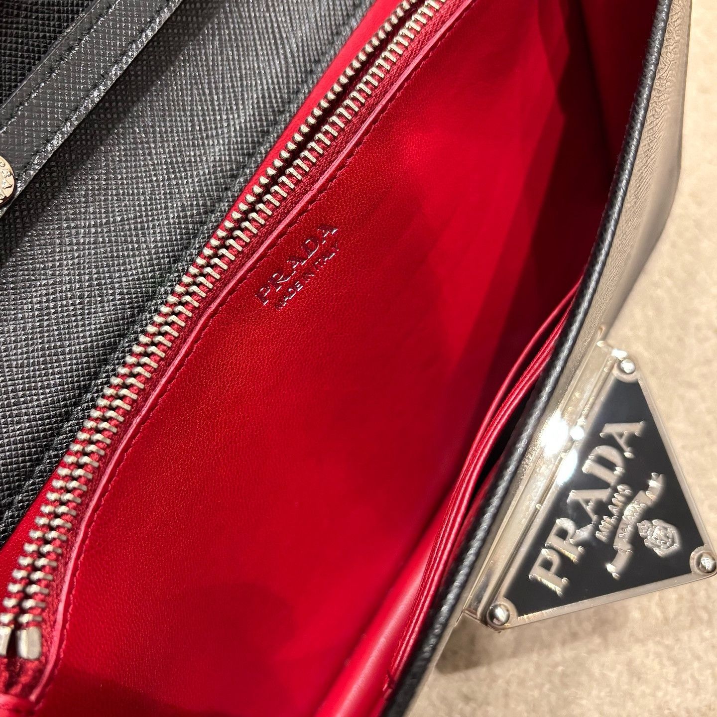 Prada Prada Robot Saffiano Leather Chain Bag One Size Size ONE SIZE - 5 Thumbnail