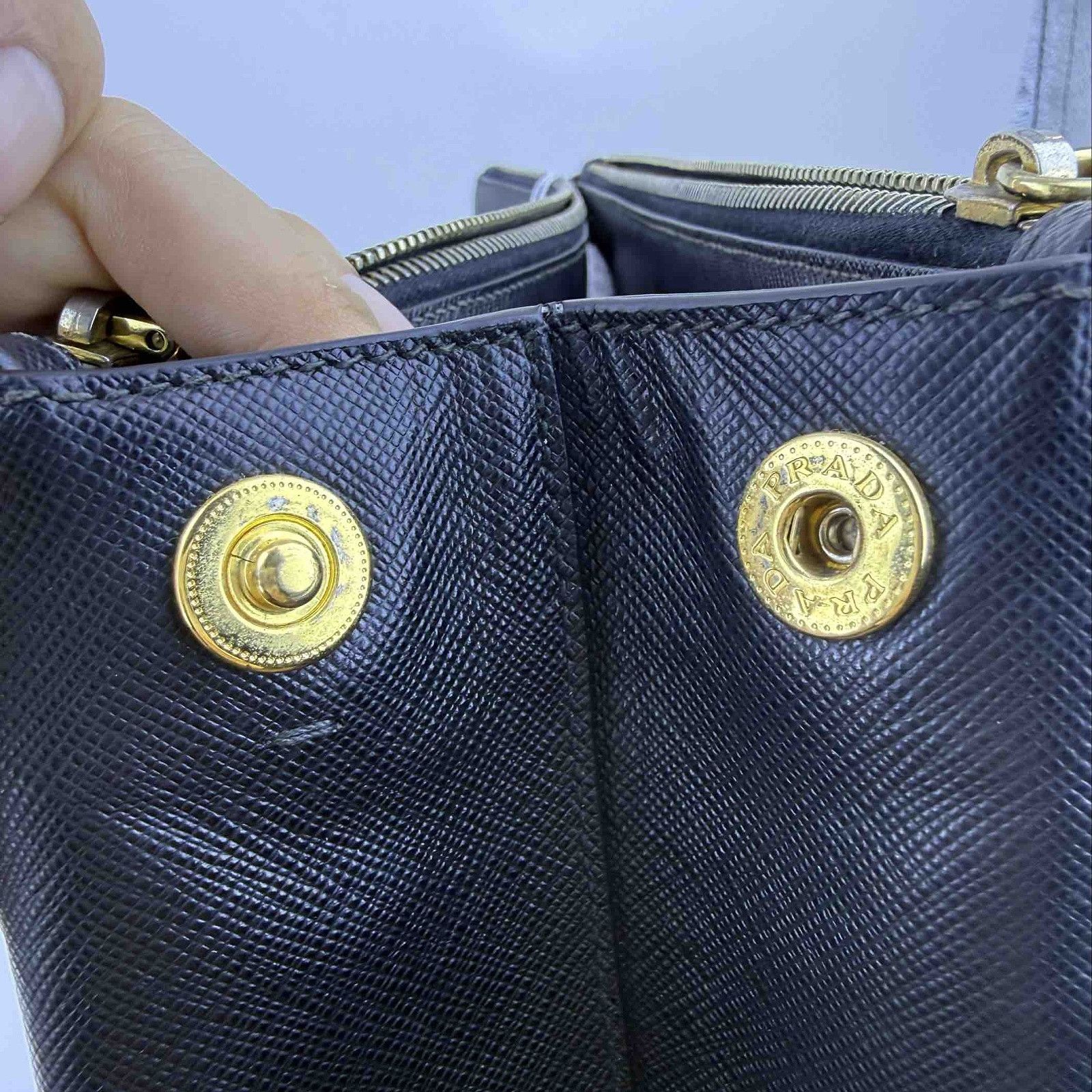 Prada Prada Saffiano Leather Handle Bag One Size Size ONE SIZE - 14 Thumbnail