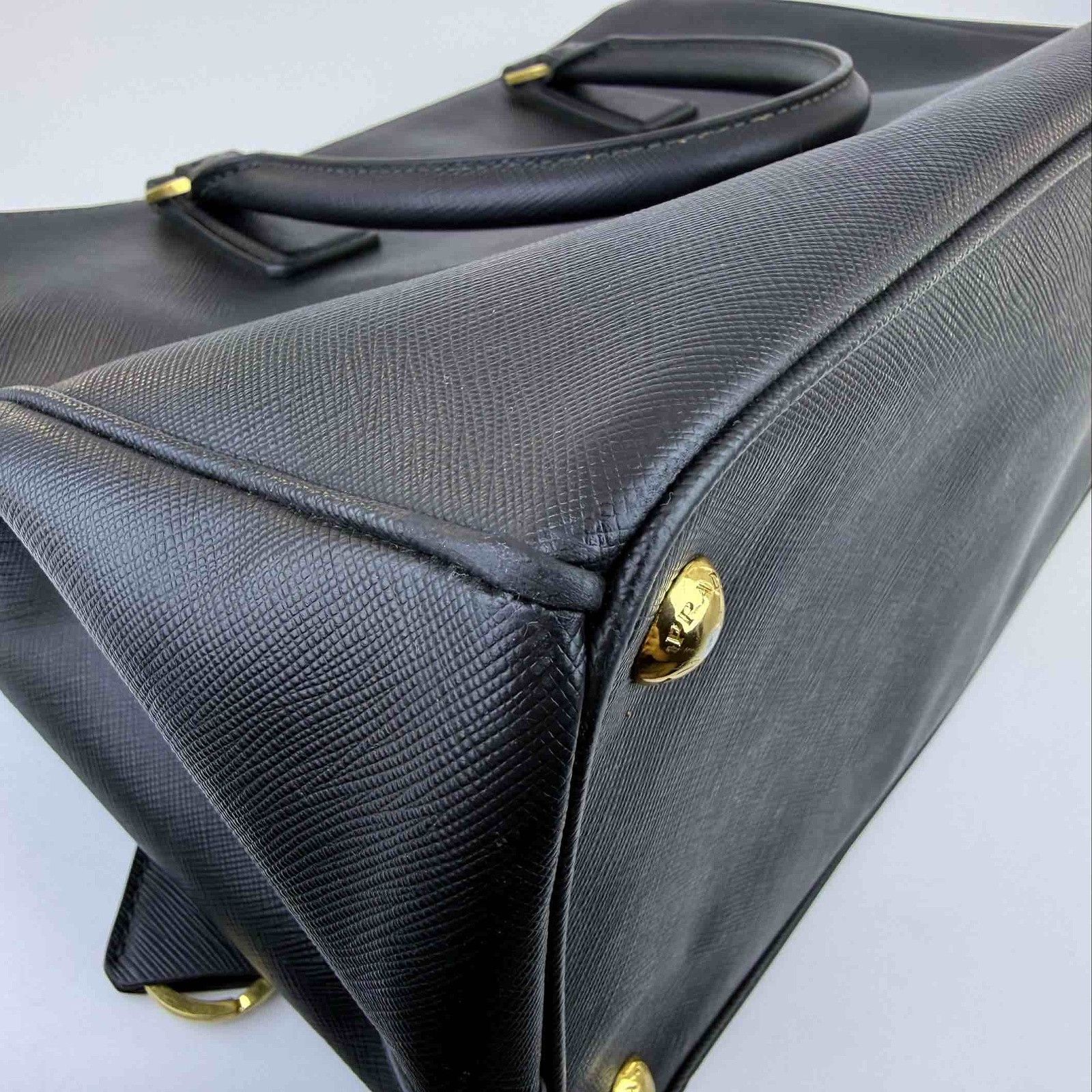Prada Prada Saffiano Leather Handle Bag One Size Size ONE SIZE - 10 Thumbnail