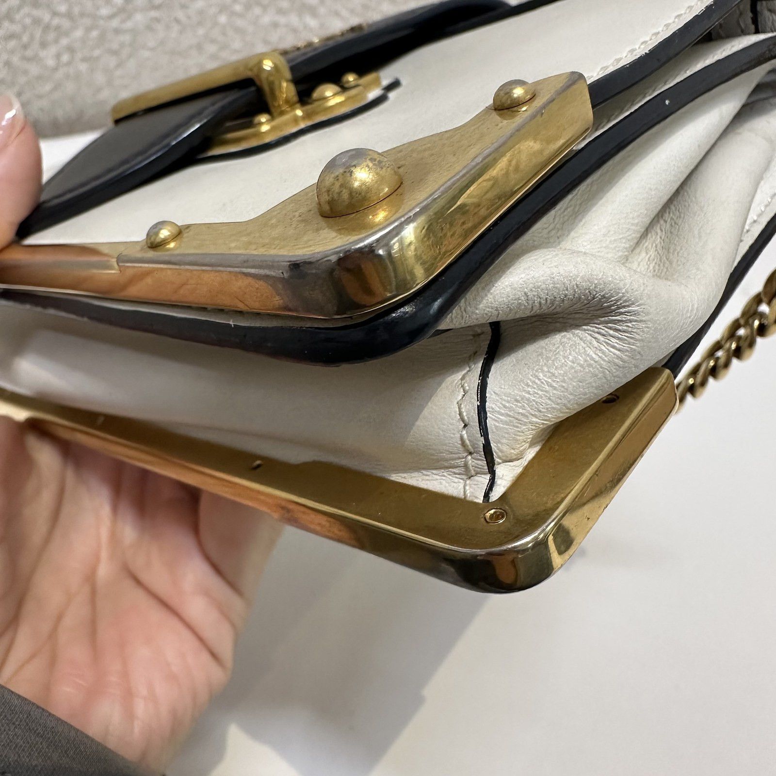 Prada Prada Two-Tone Leather Cahier Shoulder Bag Size ONE SIZE - 15 Thumbnail