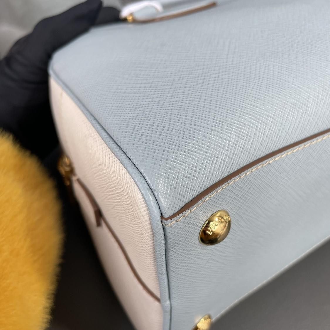 Prada Prada Saffiano Leather Handbag Size ONE SIZE - 14 Thumbnail
