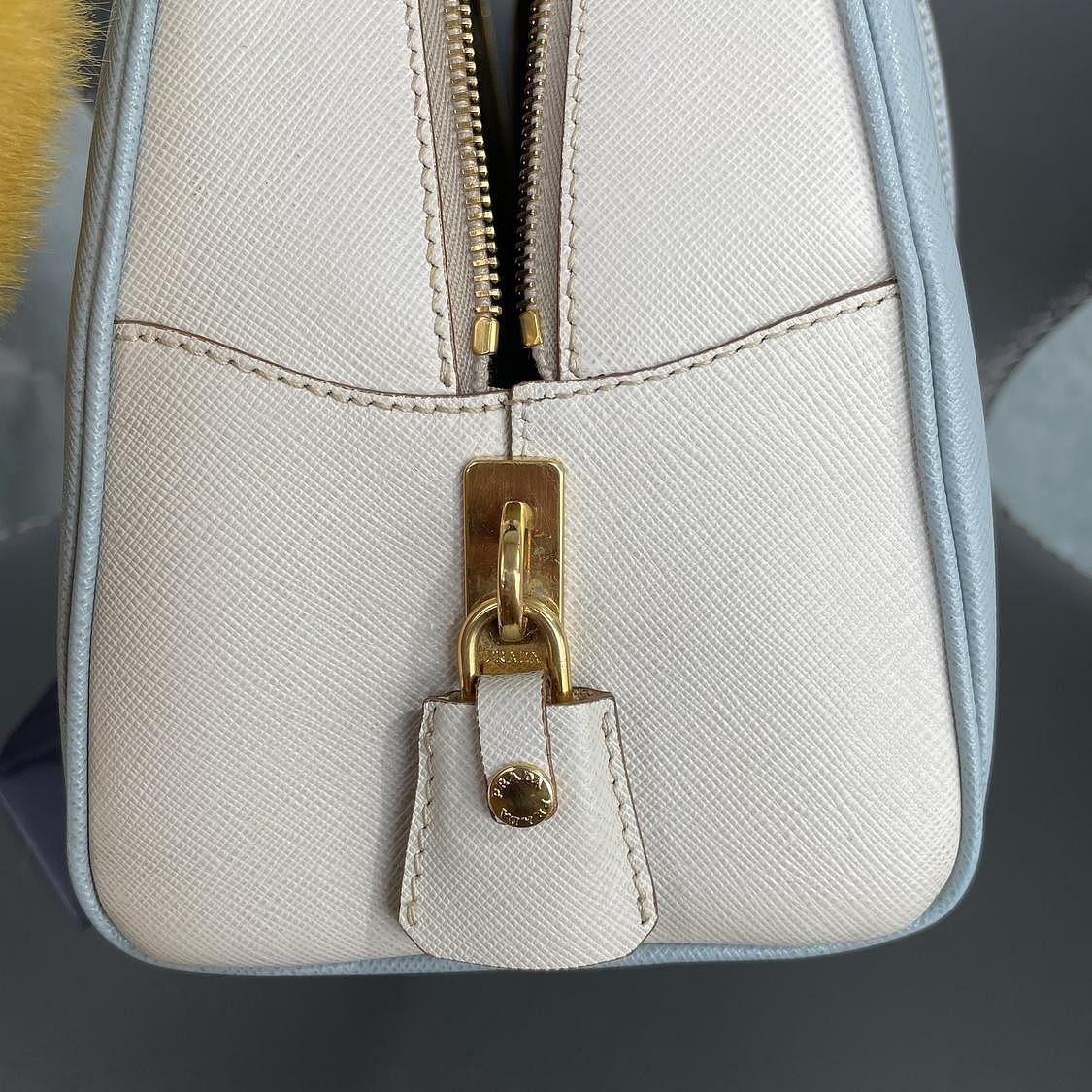 Prada Prada Saffiano Leather Handbag Size ONE SIZE - 11 Thumbnail