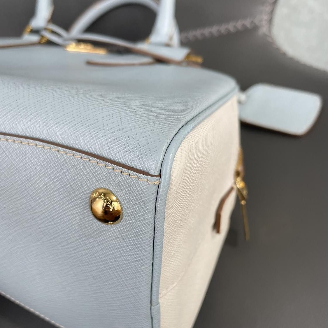Prada Prada Saffiano Leather Handbag Size ONE SIZE - 13 Thumbnail