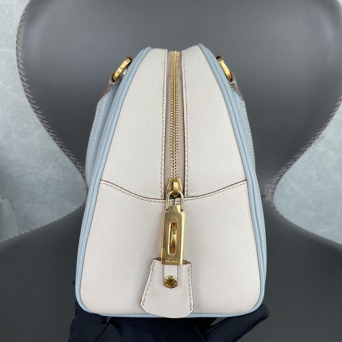 Prada Prada Saffiano Leather Handbag Size ONE SIZE - 6 Thumbnail