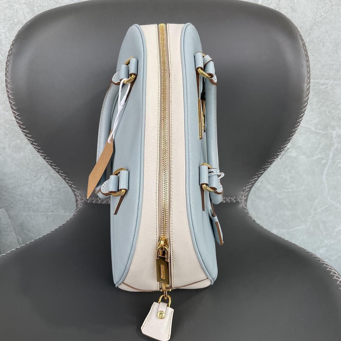 Prada Prada Saffiano Leather Handbag Size ONE SIZE - 8 Thumbnail