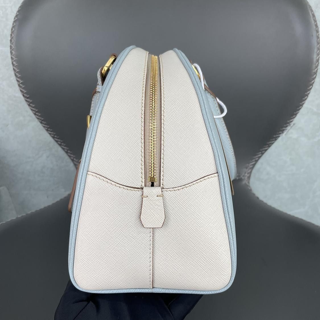 Prada Prada Saffiano Leather Handbag Size ONE SIZE - 7 Thumbnail
