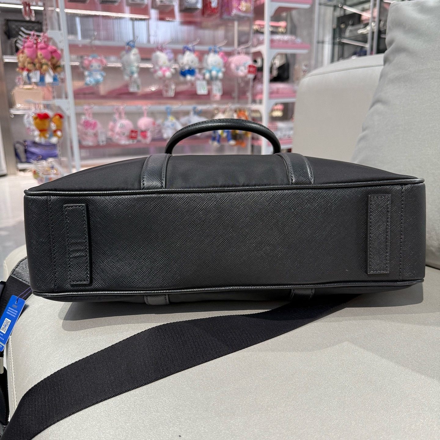 Prada Prada Nylon Saffiano Leather Briefcase ONE SIZE Size ONE SIZE - 7 Thumbnail