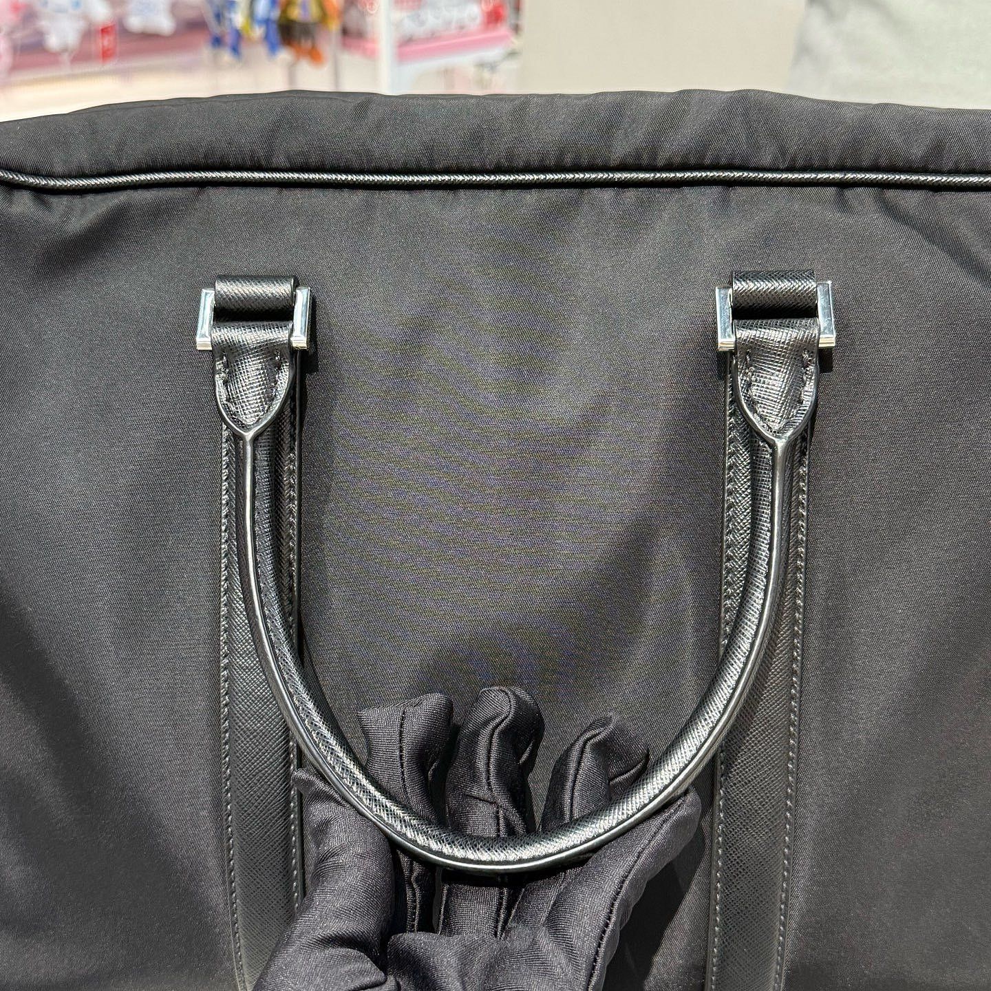 Prada Prada Nylon Saffiano Leather Briefcase ONE SIZE Size ONE SIZE - 12 Thumbnail