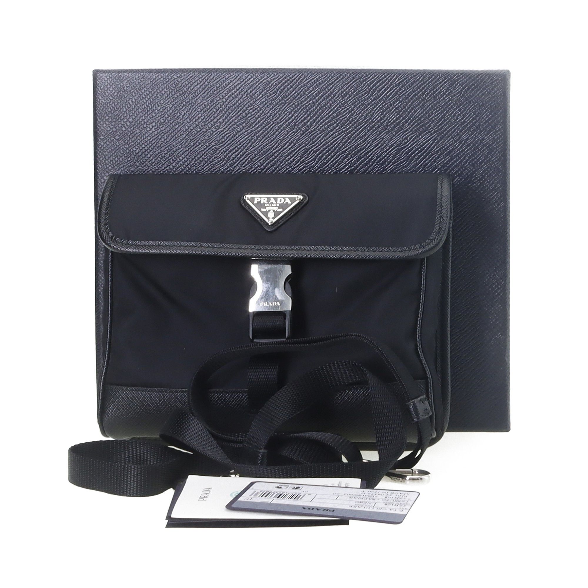 Prada Prada Saffiano Nylon Crossbody Pouch ONE SIZE Size ONE SIZE - 5 Thumbnail
