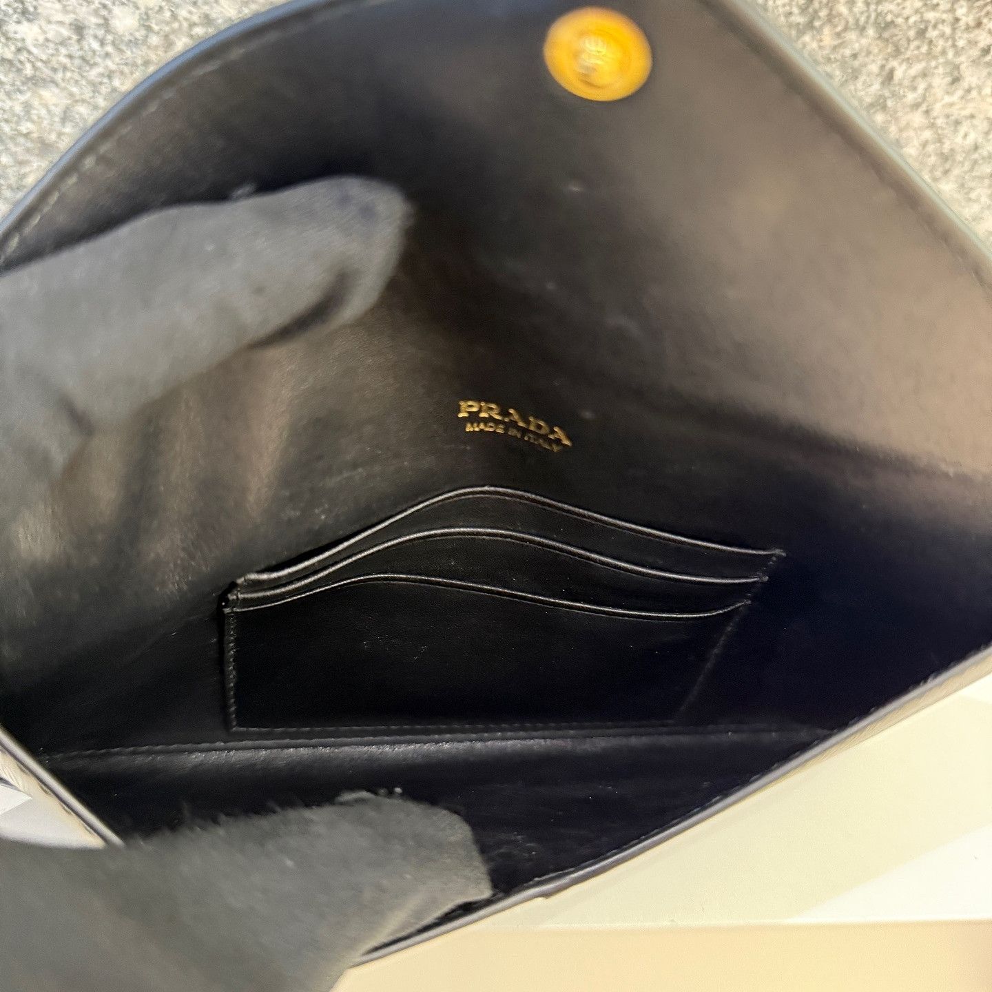 Prada Prada Saffiano Envelope Clutch ONE SIZE Size ONE SIZE - 5 Thumbnail